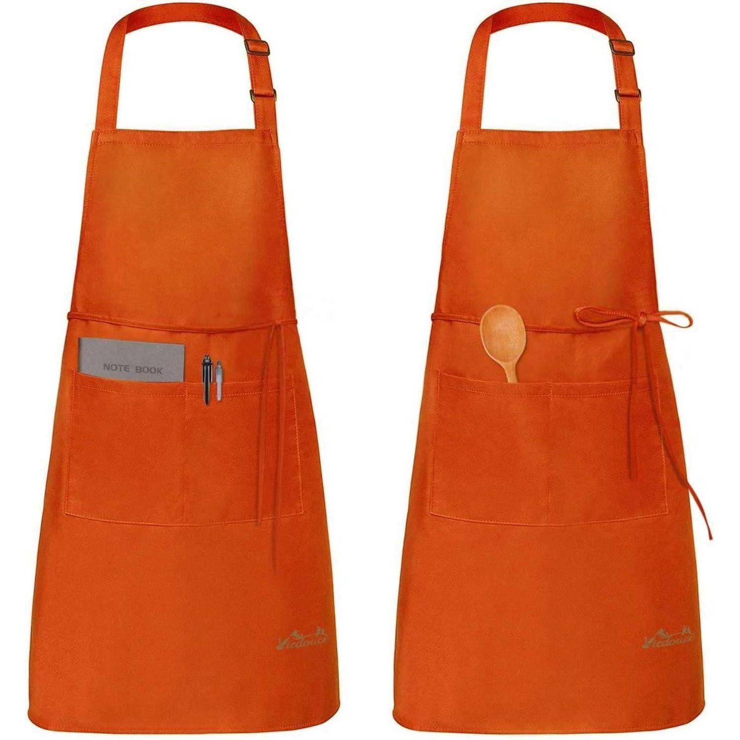 LuxusKollektion Kochschürze Schürze 2er Wasserdicht Orange Wasserdichtes Verbundmaterial