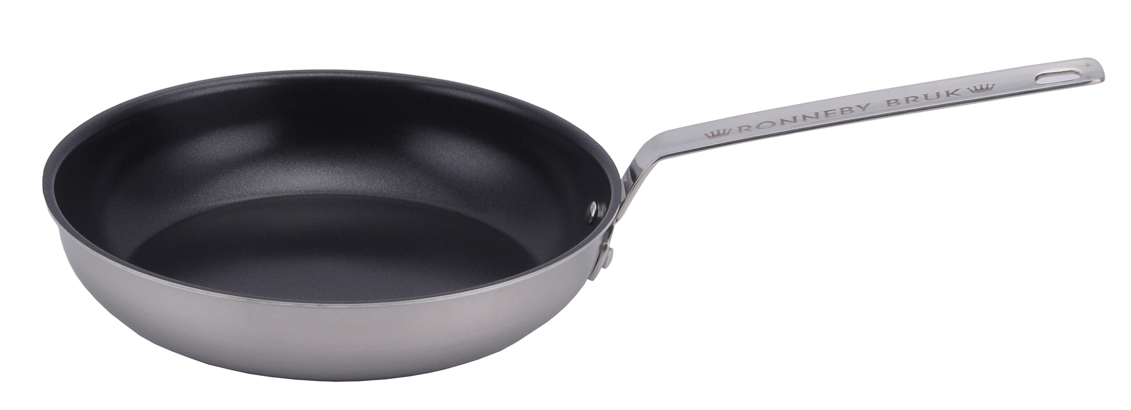 Ronneby Bruk Bratpfanne INOX Keramikbeschichtete Edelstahl-Bratpfanne, Edelstahl (1-tlg), Edelstahl-Aluminium-Edelstahl-Kontruktion