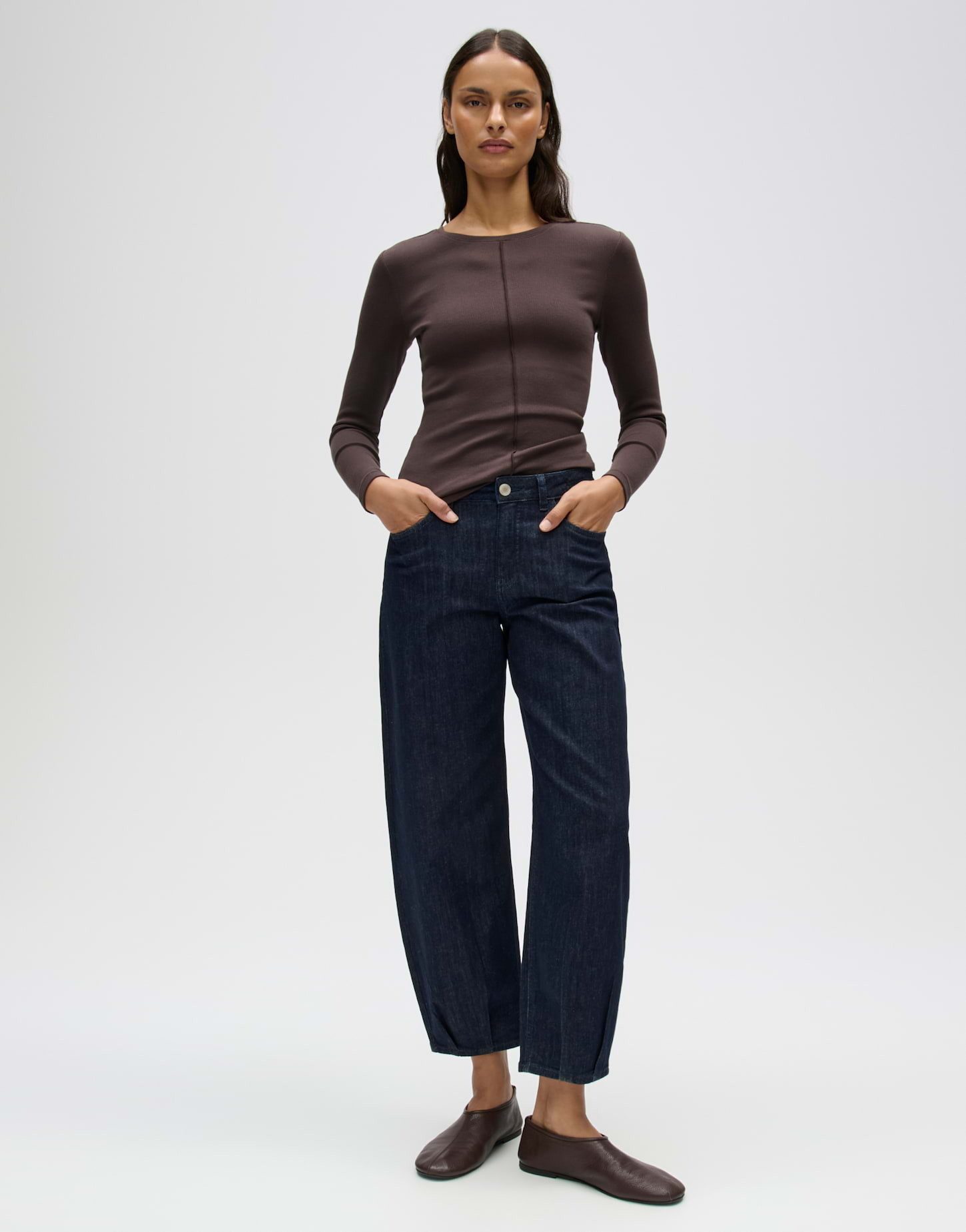 OPUS Langarmshirt Sadalie aus weichem Material Gerader Schnitt mit Rundhals für vielseitige Layerings – Bild 5 von 5
