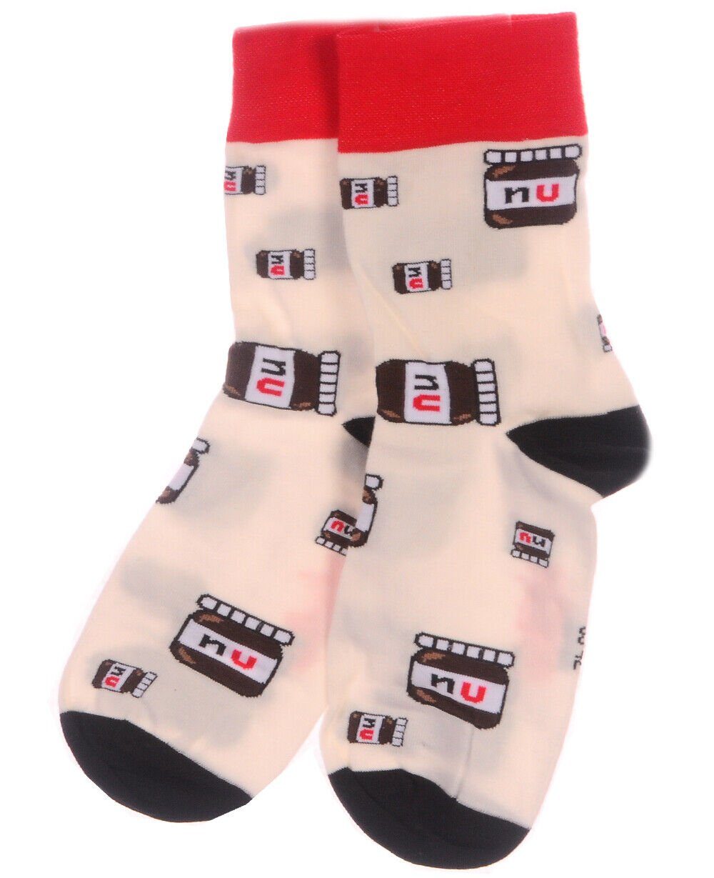 Martinex Freizeitsocken 1 Paar Шкарпетки Strümpfe socks in creme gemustert elastisch, weich, 34 35 36 37 38 39 40 41 42 43 44 45 46