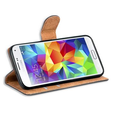 CoolGadget Handyhülle Book Case Handy Tasche für Samsung Galaxy S5 Mini 4,5 Zoll, Hülle Klapphülle Flip Cover für Samsung S5 Mini Schutzhülle stoßfest