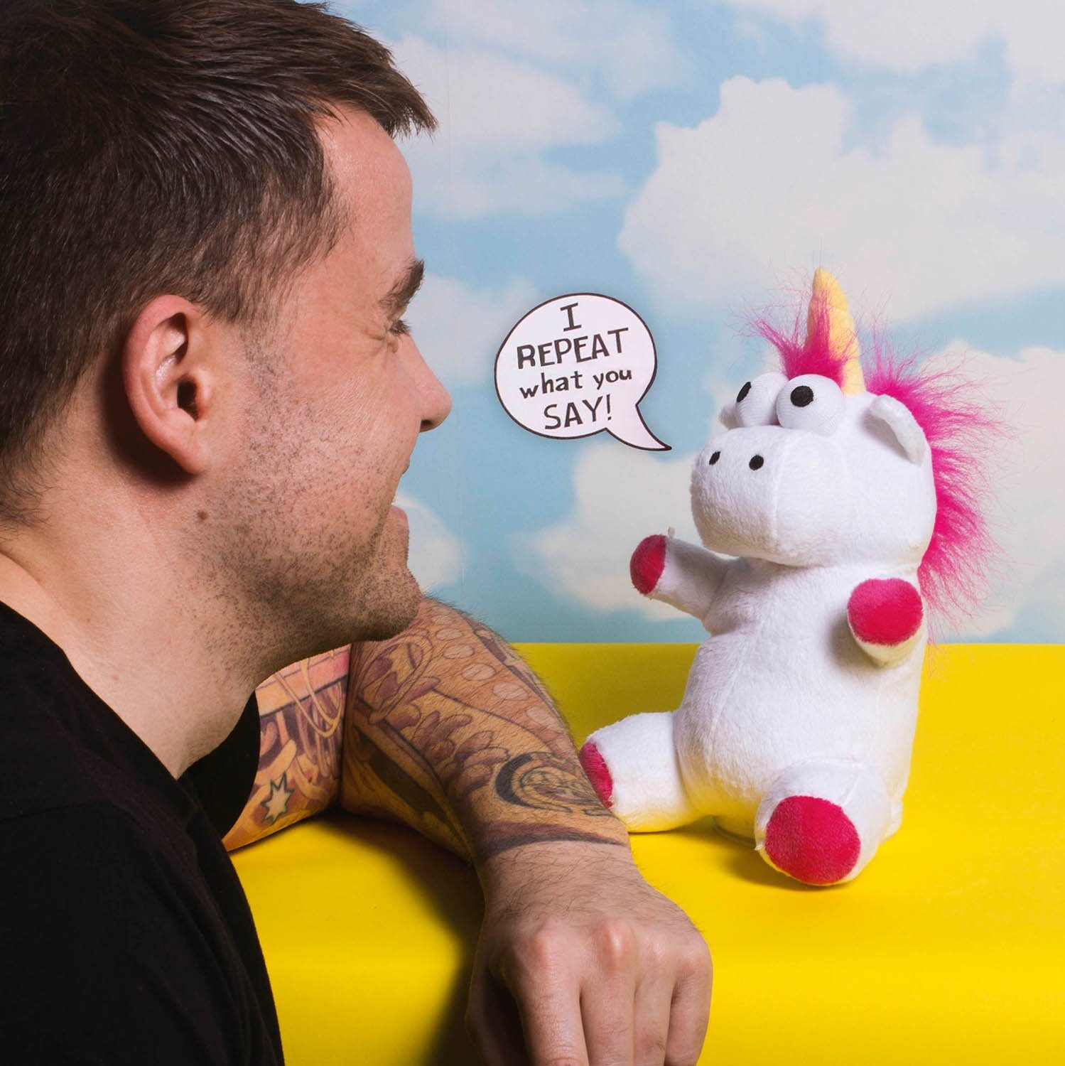 Thumbs Up Plüschfigur Sprechendes Einhorn "Talk Back Unicorn"