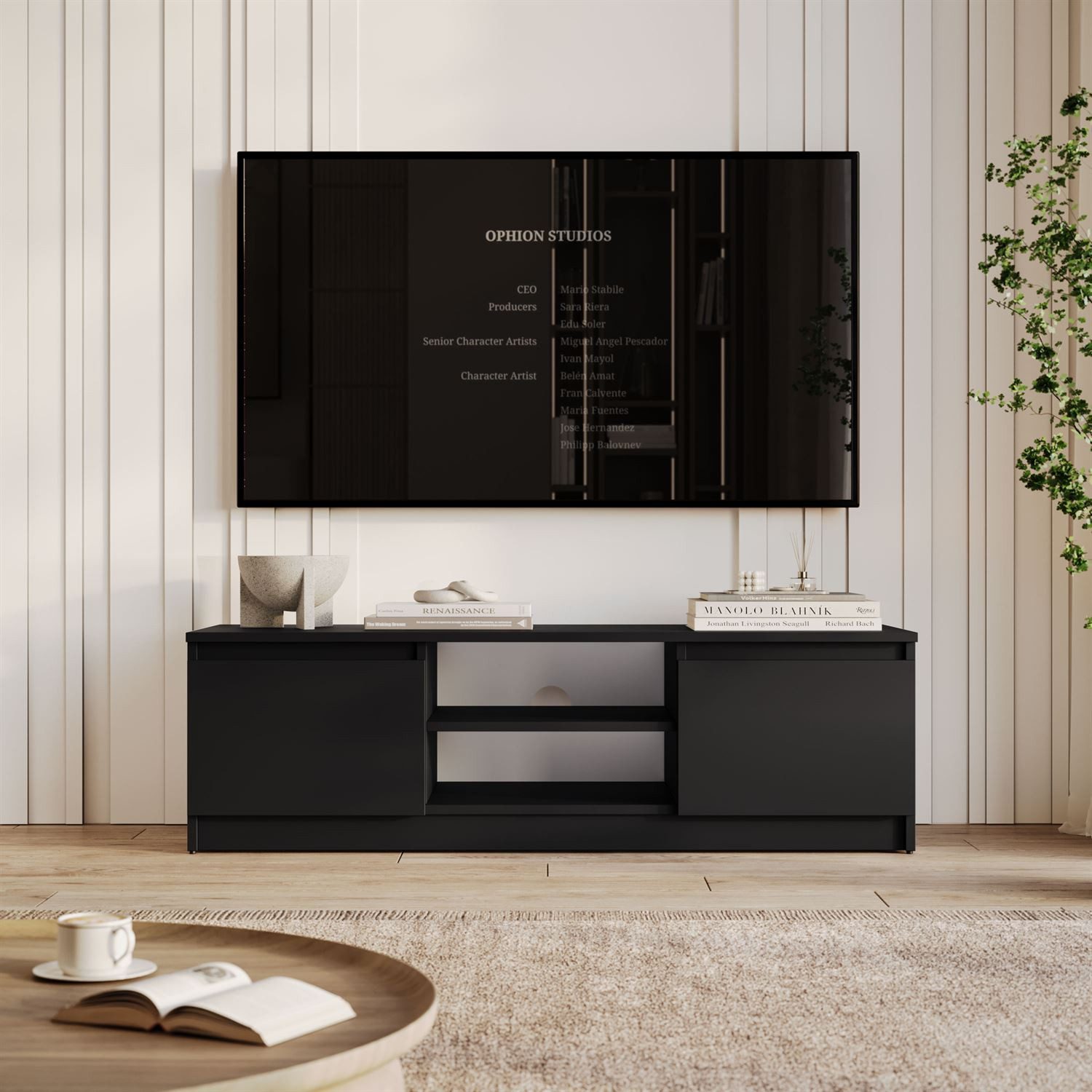 Lookway TV-Schrank HANA 120 TV-Lowboard mit Stauraum (1x TV-Schrank) Breite: 120 cm
