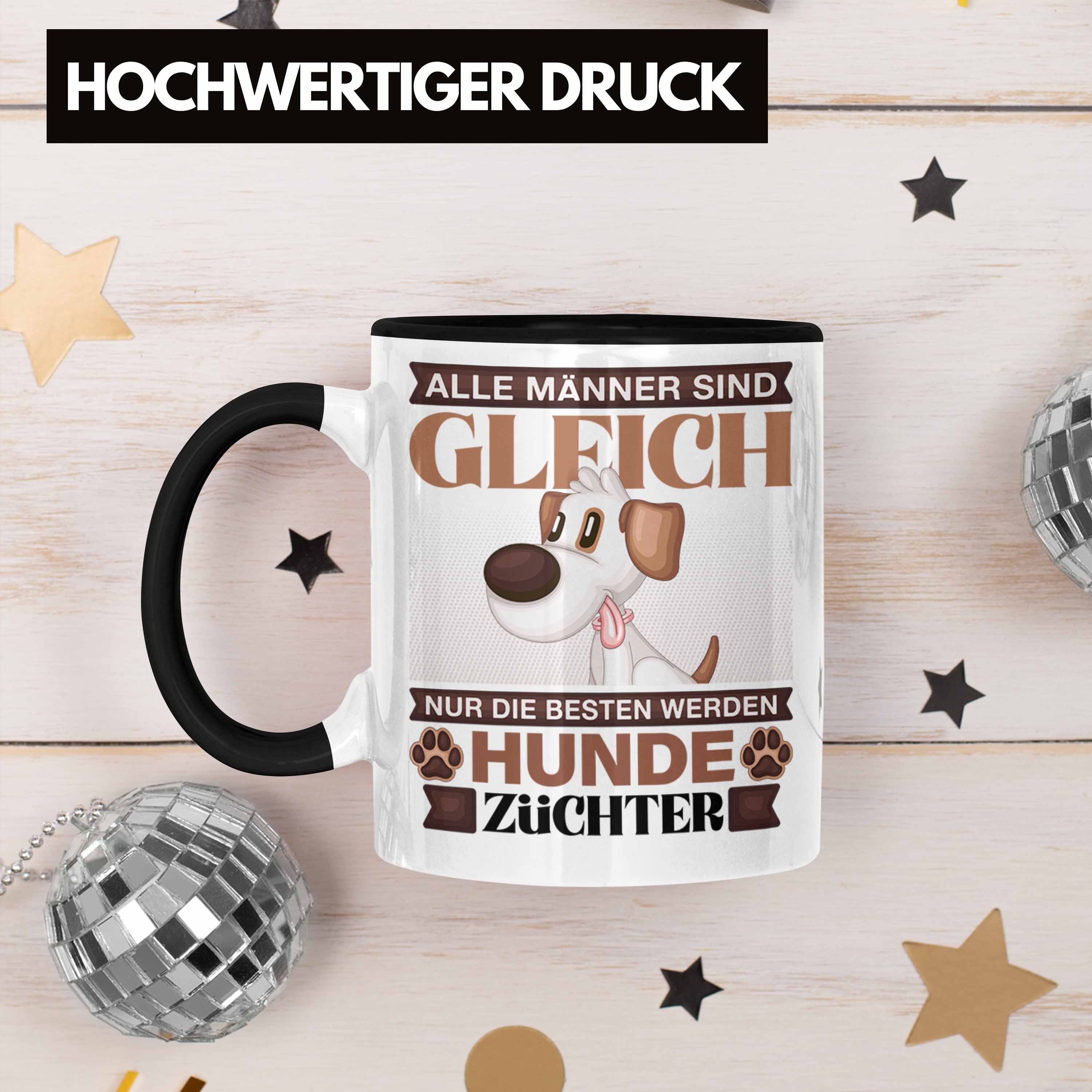 Lustiger Geschenkidee Tasse Trendation Hunde Geschenk - Trendation Schwarz Spruch Züchter Tasse