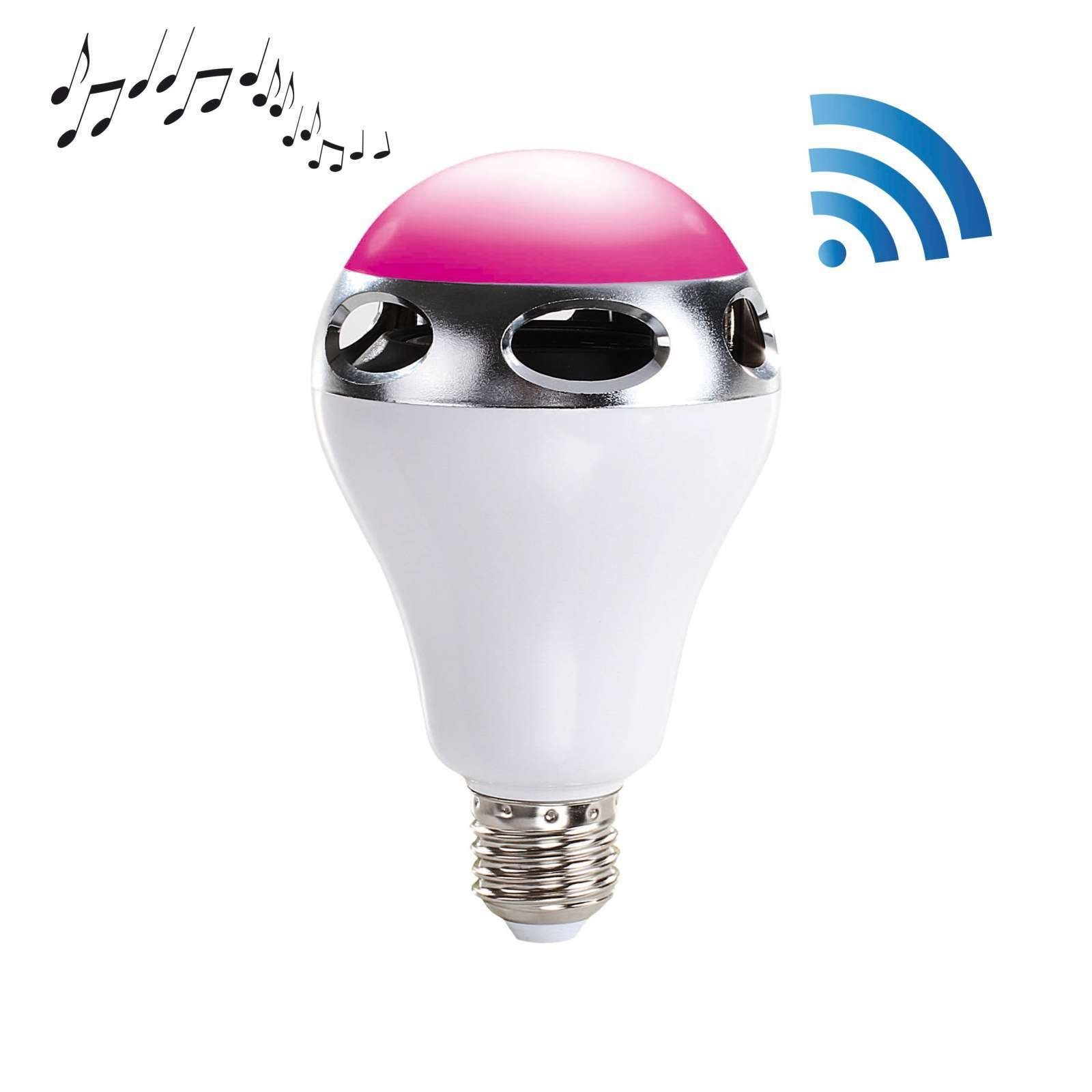 LIVOO ClipSonic LED-Glühbirne E27 Bluetooth-Lautsprecher Farbwechsel iOS Lautsprecher