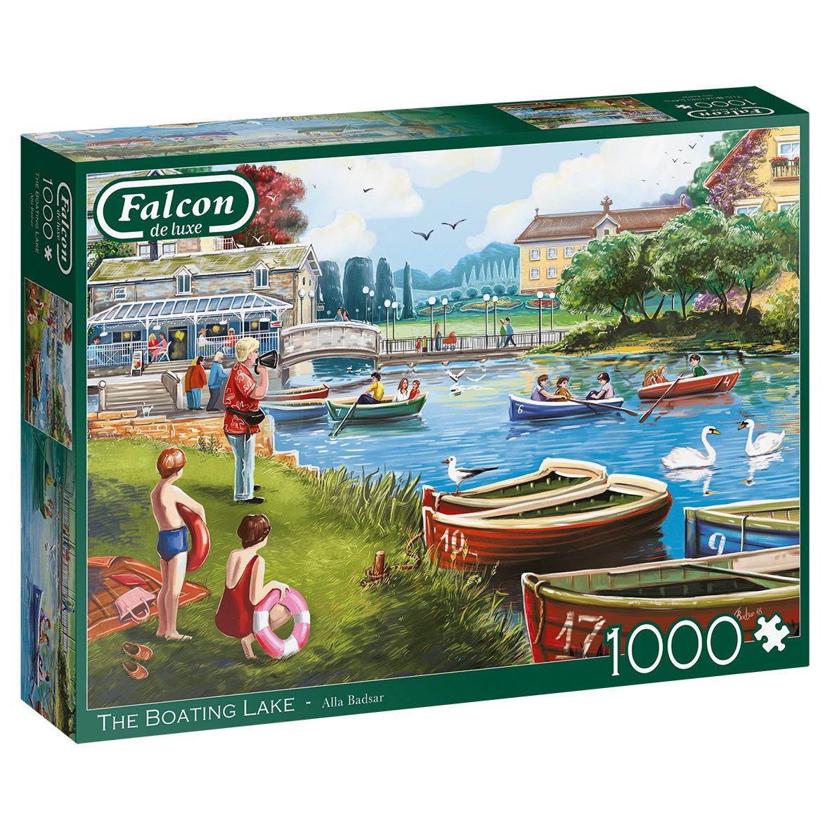 Jumbo Spiele Puzzle 11252 Falcon – The Boating Lake (1000 Teile), 1000  Puzzleteile