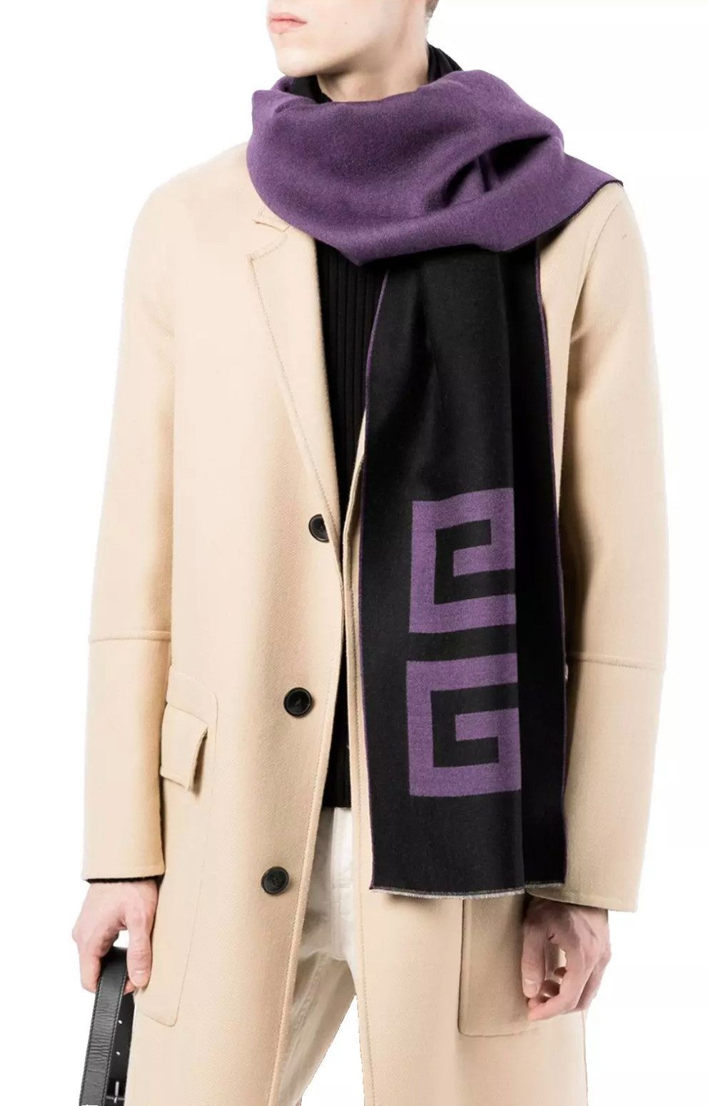 GIVENCHY Strickschal Unisex 4G Logo Schal, Bi-Farben-Design mit fein gestri günstig online kaufen