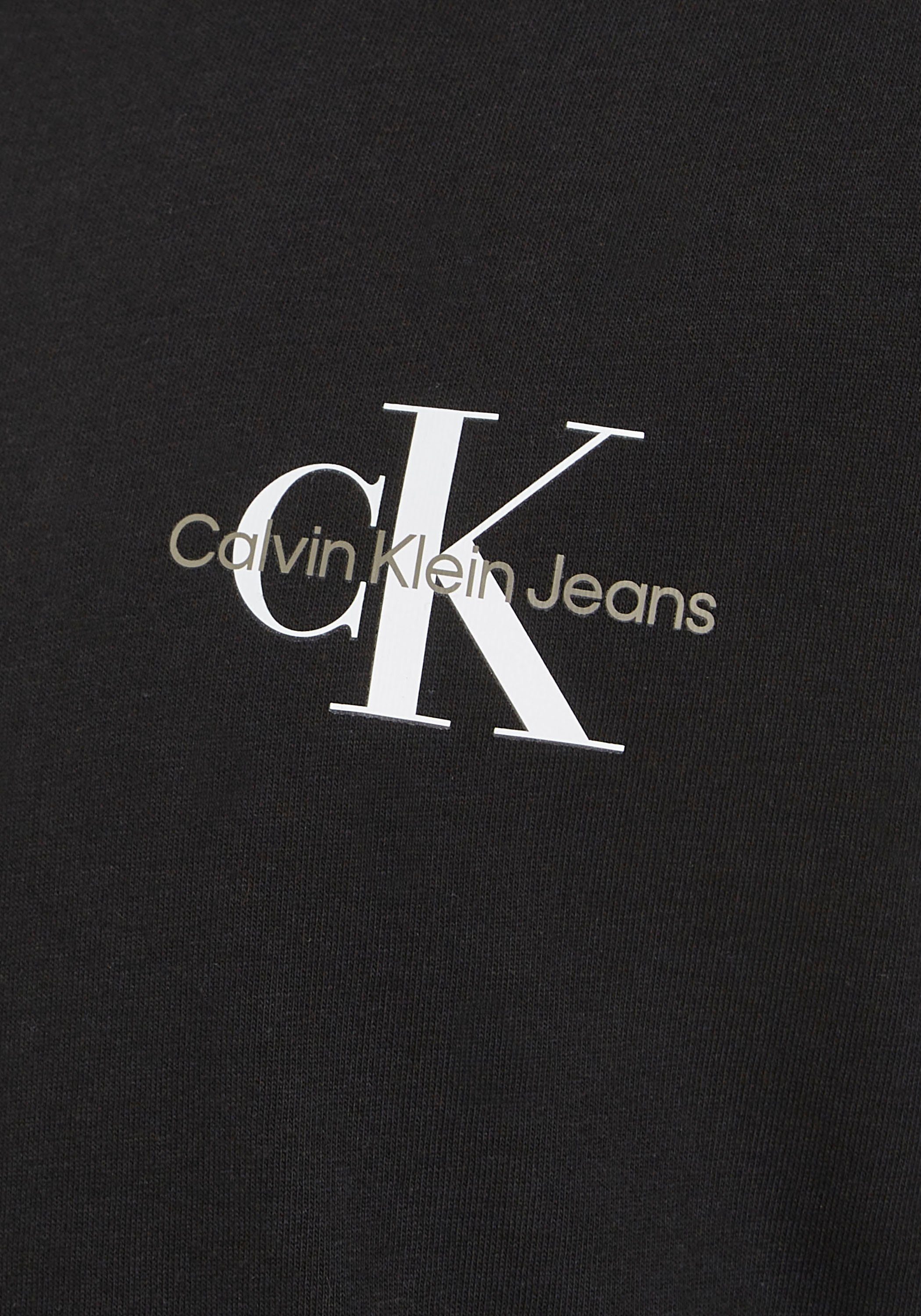 Klein TOP Black Calvin MONOGRAM Jeans Ck CHEST T-Shirt