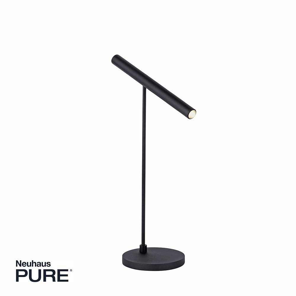 Paul Neuhaus LED Tischleuchte LED drehbar, Sensordimmer, Berührungssensor Schreibtischlampe Lesearm Tischlampe TUTUA, PURE 1xLED-Board/6W/3000K, Licht, Berührungssensor, Sensordimmer warmweiß