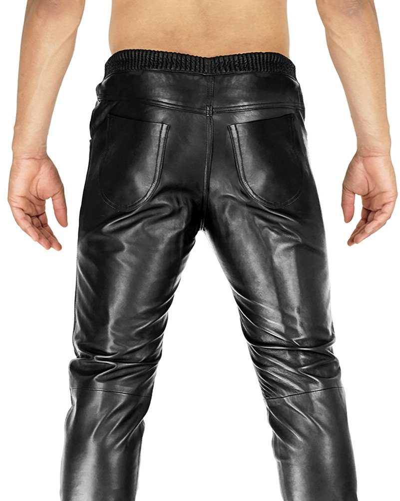 BOCKLE Lederhose Bockle® The BOYJOG Leder Joggers Lamm Leder Jogginghose günstig online kaufen