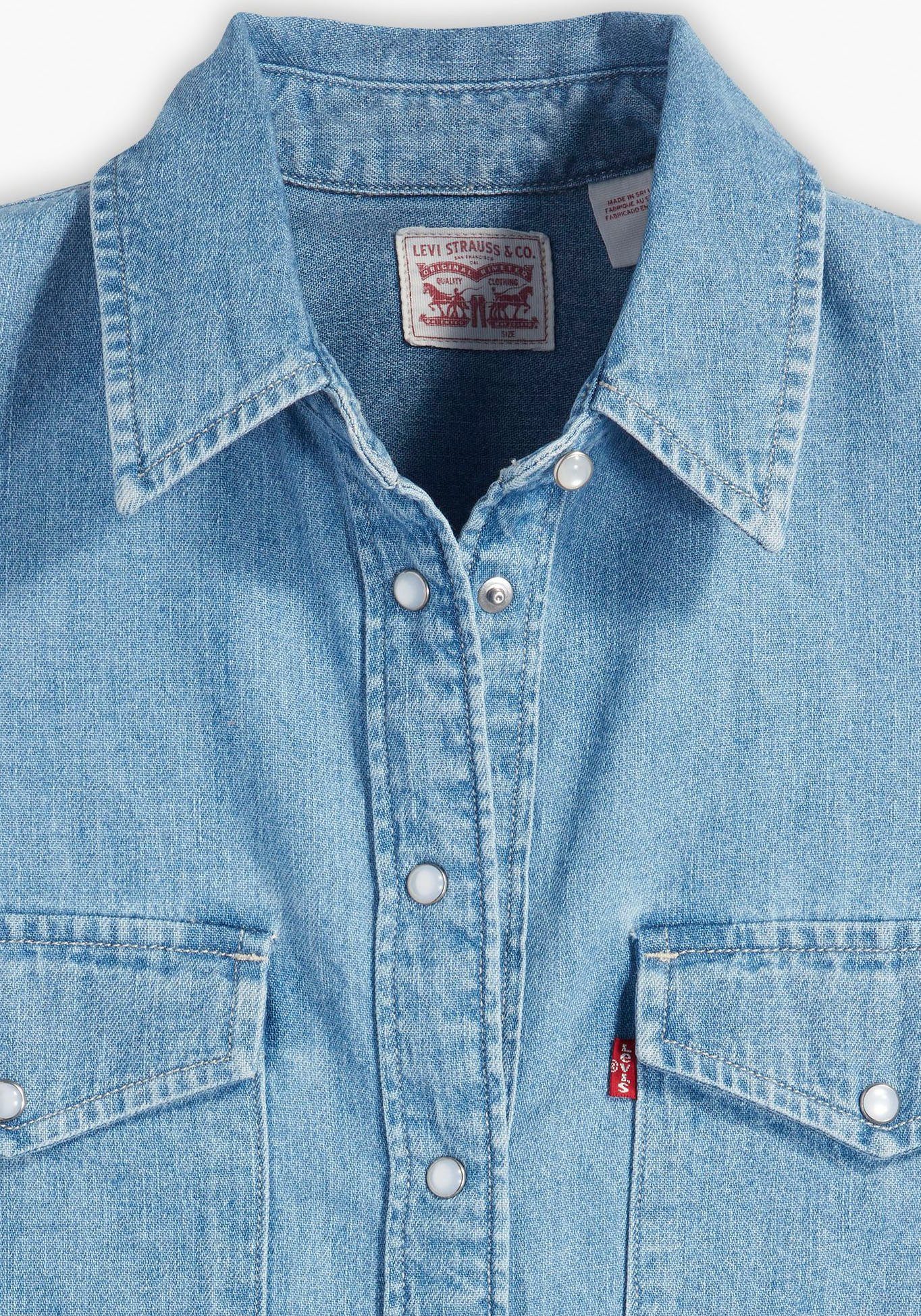 Levi's® Jeansbluse ESSENTIAL WESTERN mit Brusttaschen mit Druckknöpfen