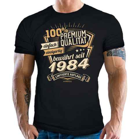 RAHMENLOS® T-Shirt als Geschenk zum 40. Geburtstag - Premium bewährt seit 1984