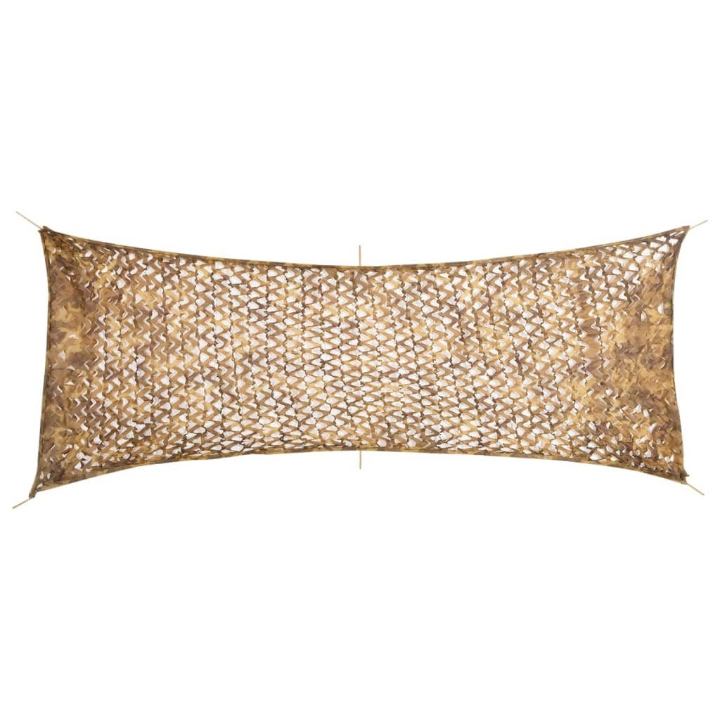 vidaXL Schutznetz Tarnnetz mit Aufbewahrungstasche 525x205 cm Sandfarbe, BxL: 205x525 m