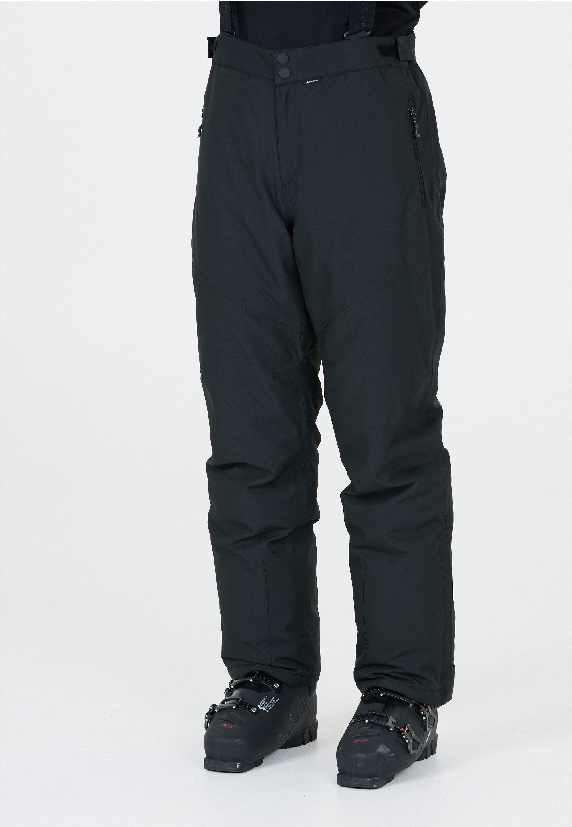 schwarz Skihose wasserabweisenden mit Features Drizzle WHISTLER funktionalen Eigenschaften und