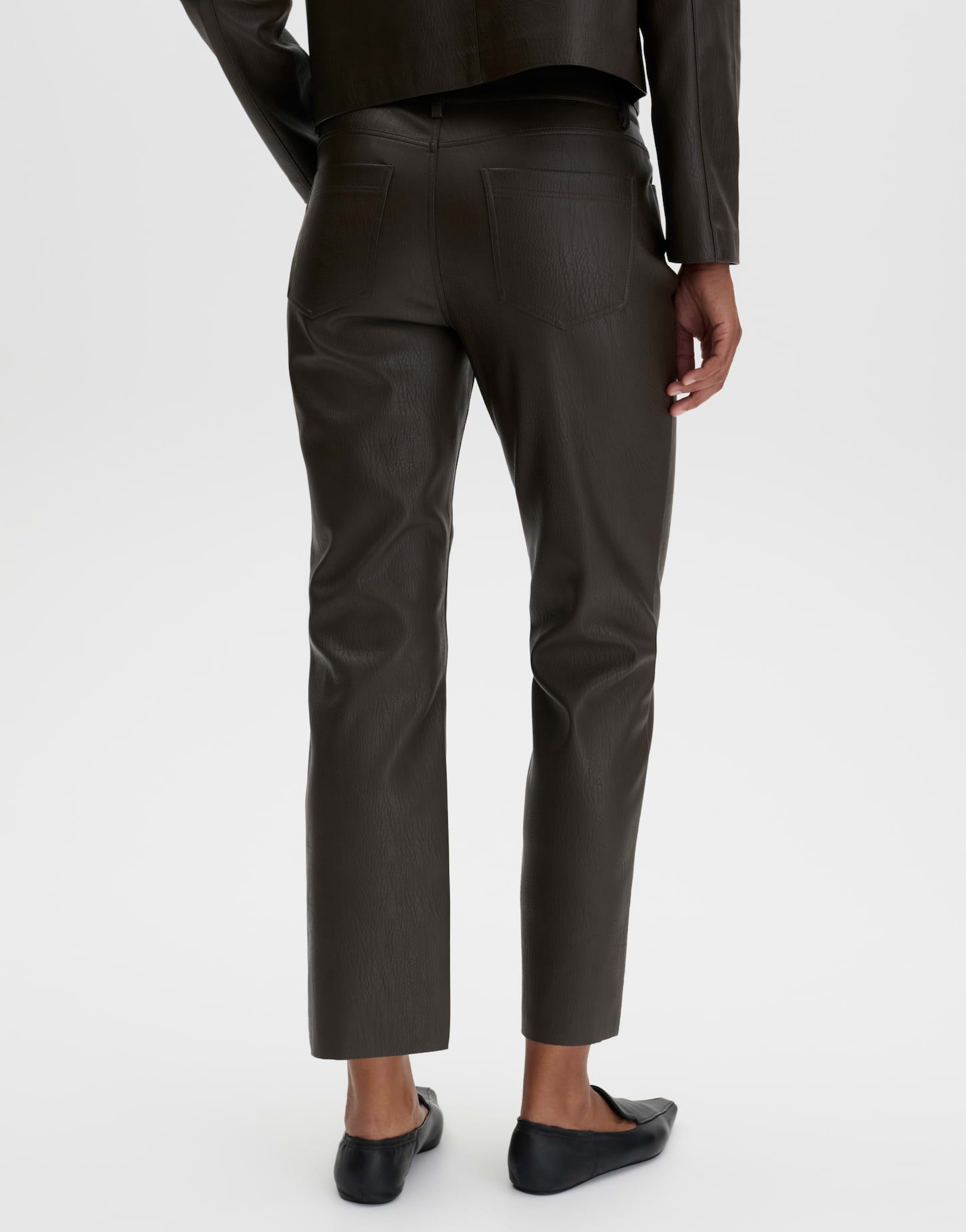 someday Lederhose Carile texture aus hochwertiger Lederoptik Swingpockets vorne für einen modernen, komfortablen Look