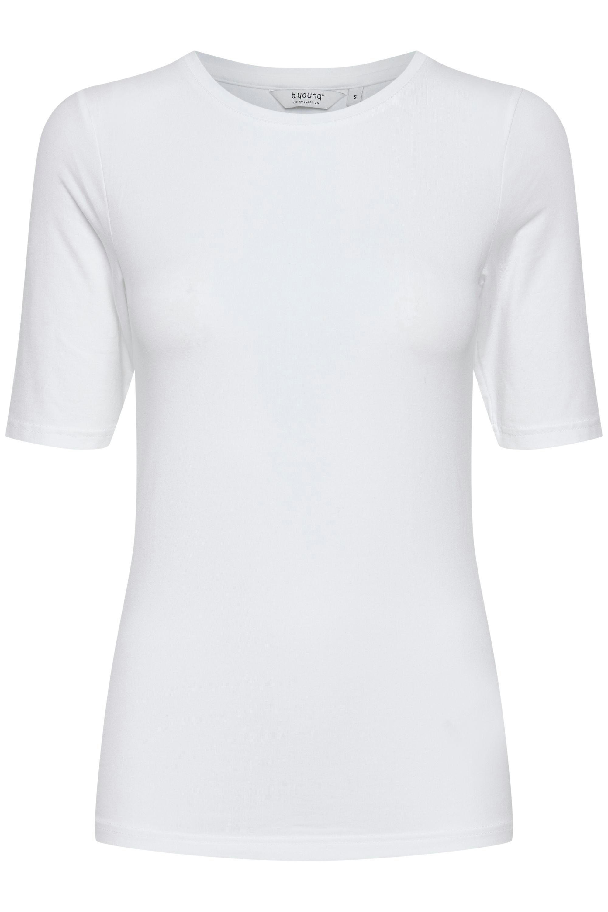 b.young T-Shirt BYPAMILA TSHIRT -20806528 Optical White mit (80100) T-shirt Rundhalsausschnitt