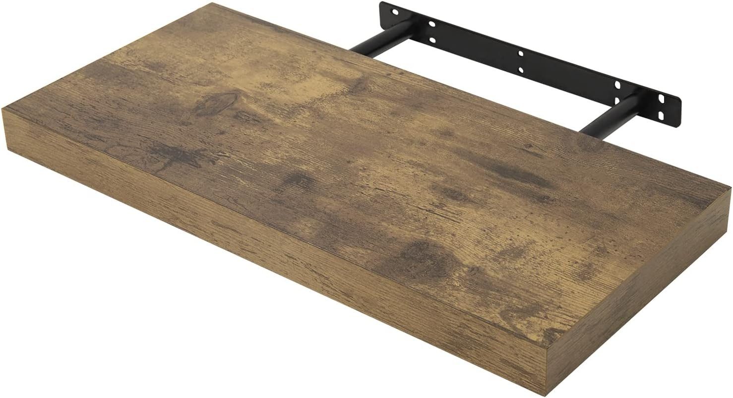 Woltu Wandboard, 1-tlg., Wandregal Holz Schweberegal Regal für Bücher
