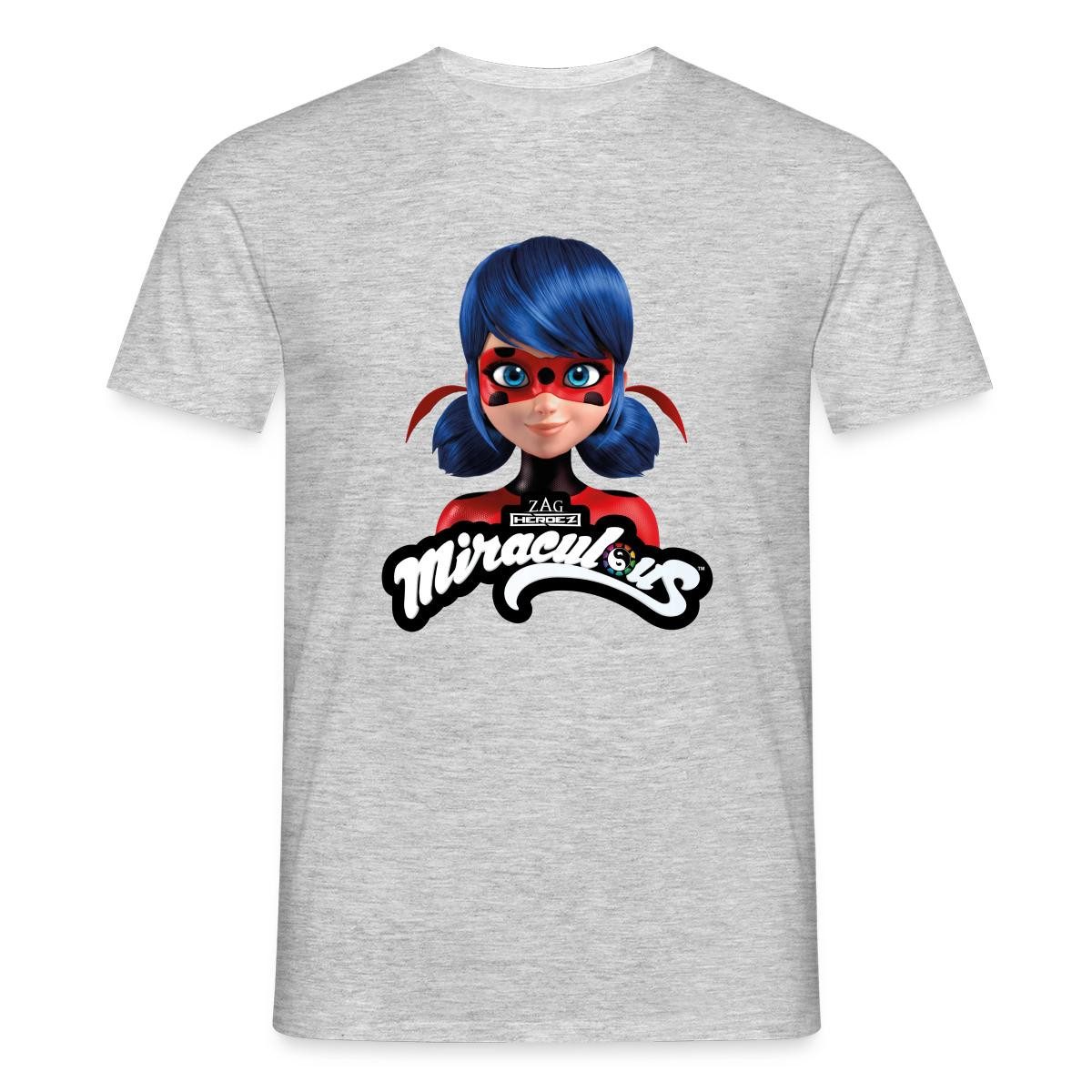 T-Shirt Miraculous Ladybug Mit Logo Männer T-Shirt