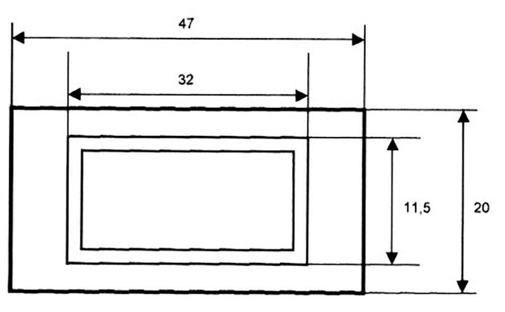PeakTech Spannungsprüfer Digitales Einbaumodul mit LED‑Anzeige und Messfunktion