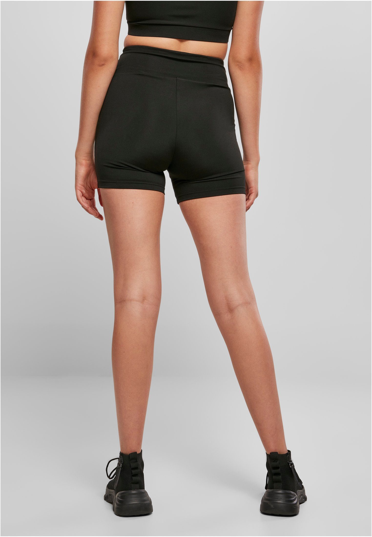 Pants Cycle black CLASSICS Hot (1-tlg) High Recycled URBAN Ladies Stoffhose Damen Waist