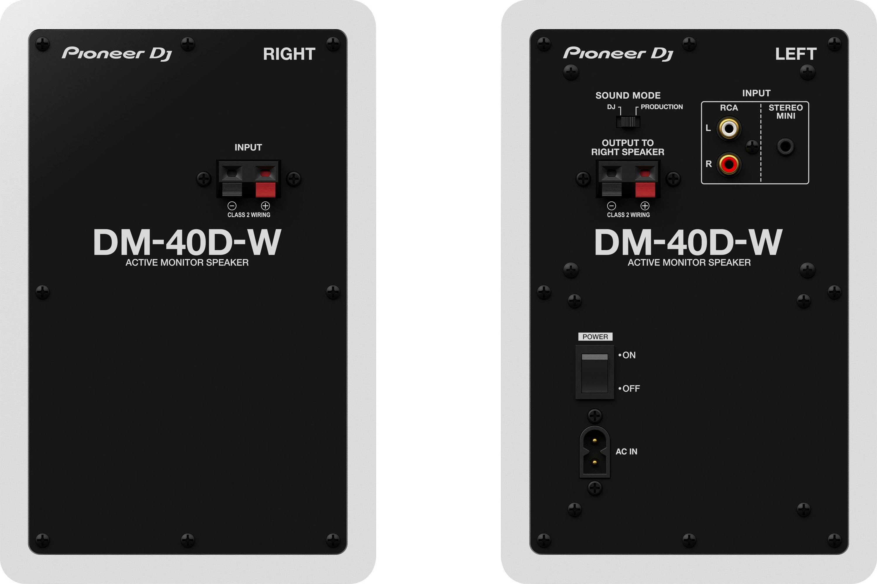 Pioneer DJ DM-40D 4" Lautsprecher Stereo (kabelgebunden, 40 W)