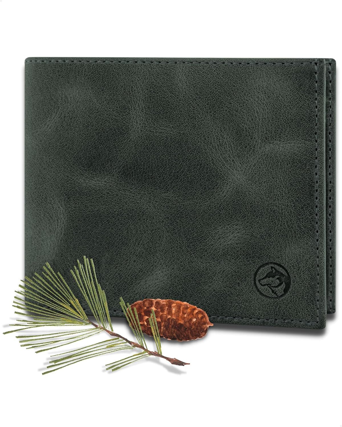 Geldbörse Herren Leder 'Nørge' – Tri-Fold Herren-Portemonnaie RFID-Blocker