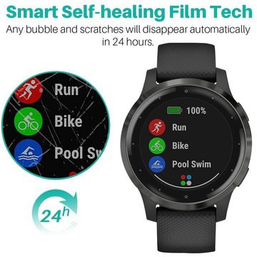 Wigento Smartwatch-Hülle Für Garmin Vivoactive 4 Hydrogel Soft Schutz Folie Film Cover Displayschutz