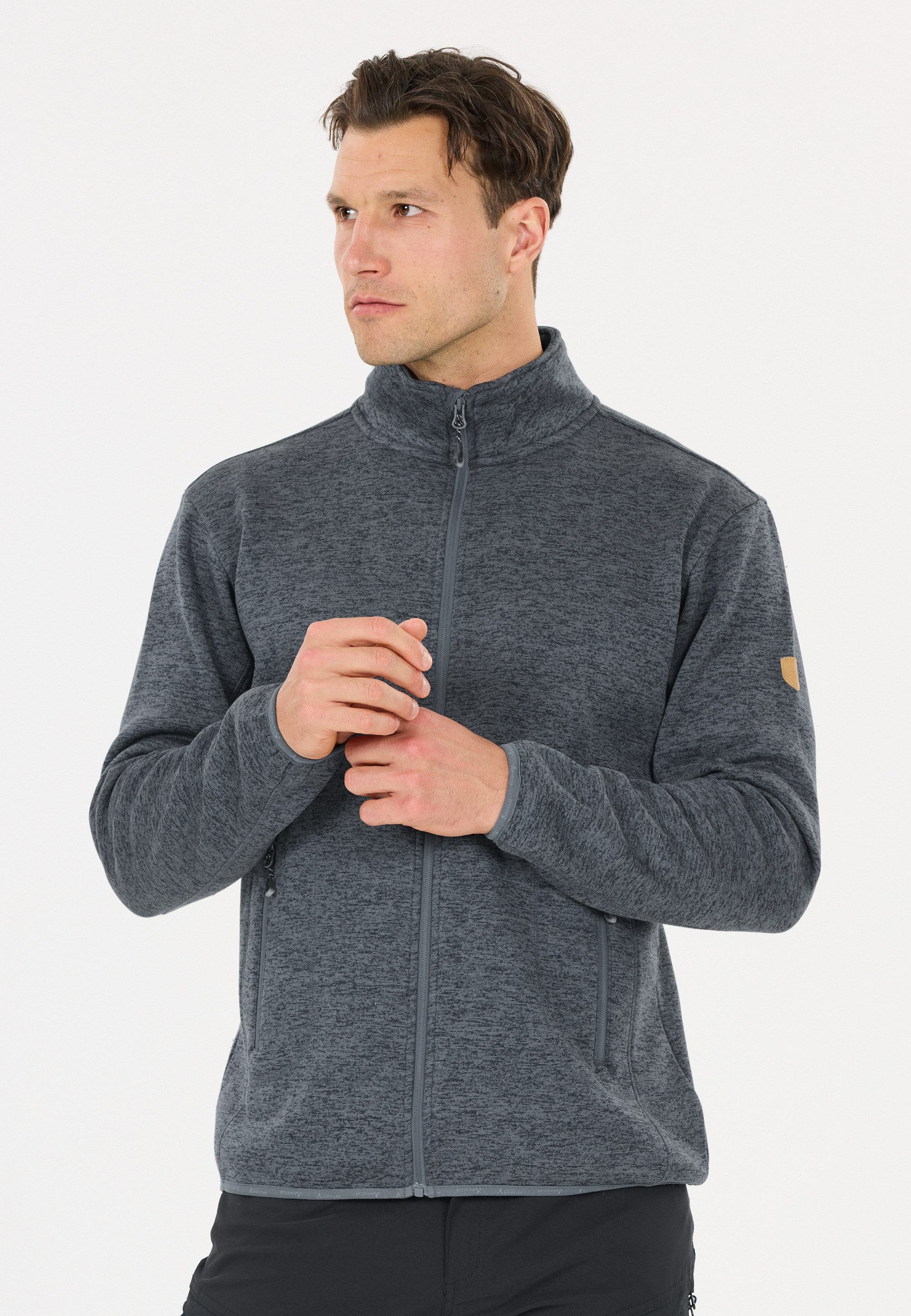 WHISTLER Strickfleecejacke Sampton M Melange Fleece Jacket Turbulence