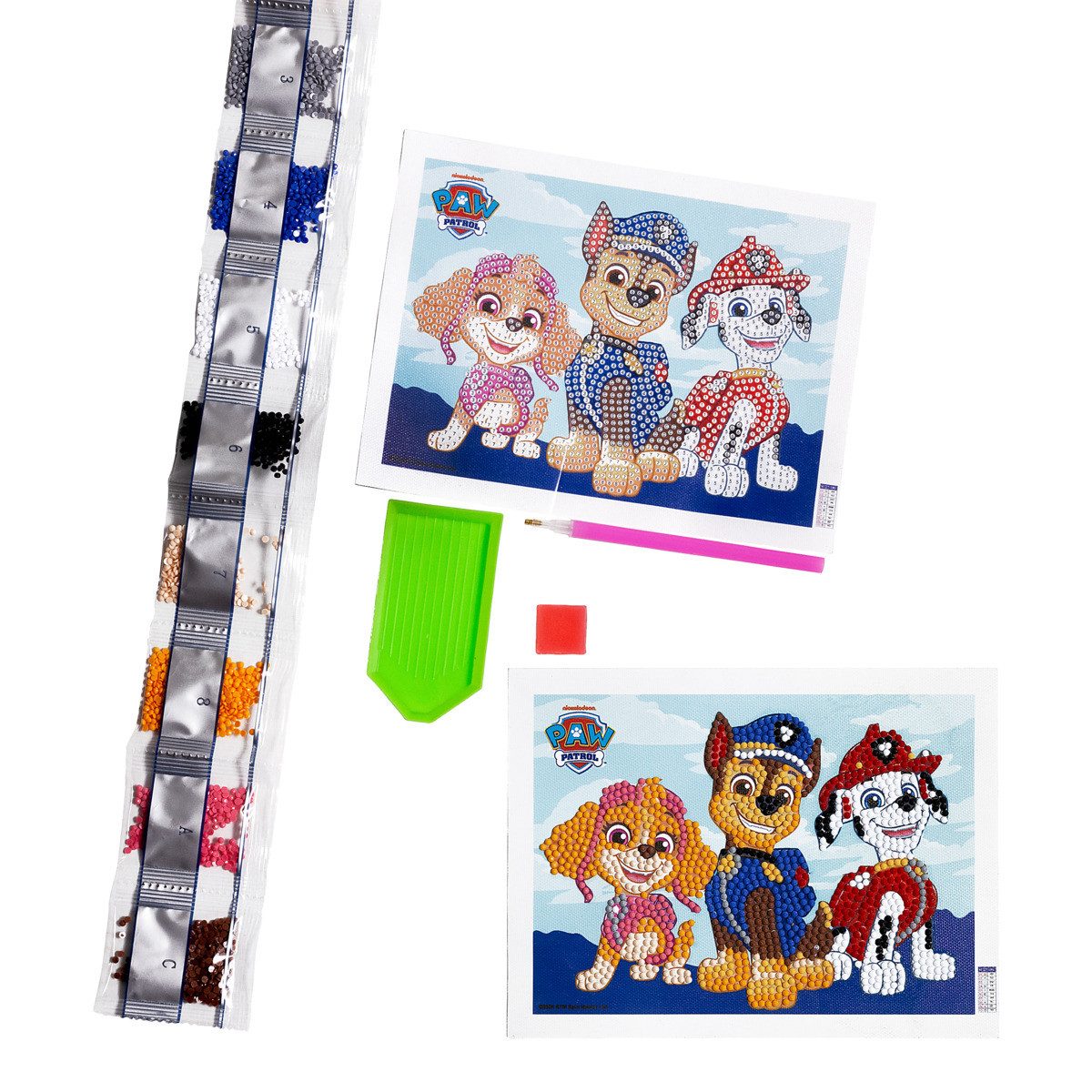 PAW PATROL Malen nach Zahlen 87100400 Unisex Kinder (1503-St), Diamantenbild, Diamantmalerei, Diamond Painting, Malset, Kreativset