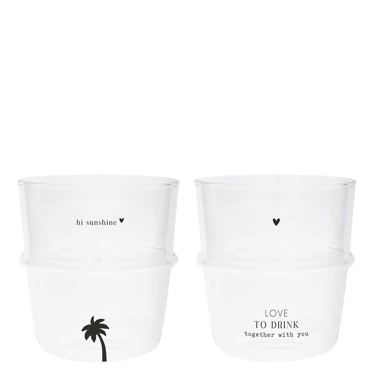 Gläser-Set Transparent, Durchmesser 8 cm