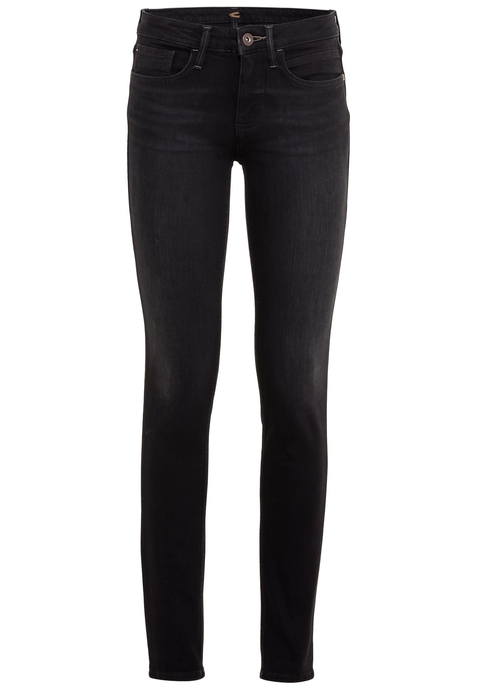 camel active Straight-Jeans Camel Active Damen Jeans Skinny Black | Straight-Fit Jeans