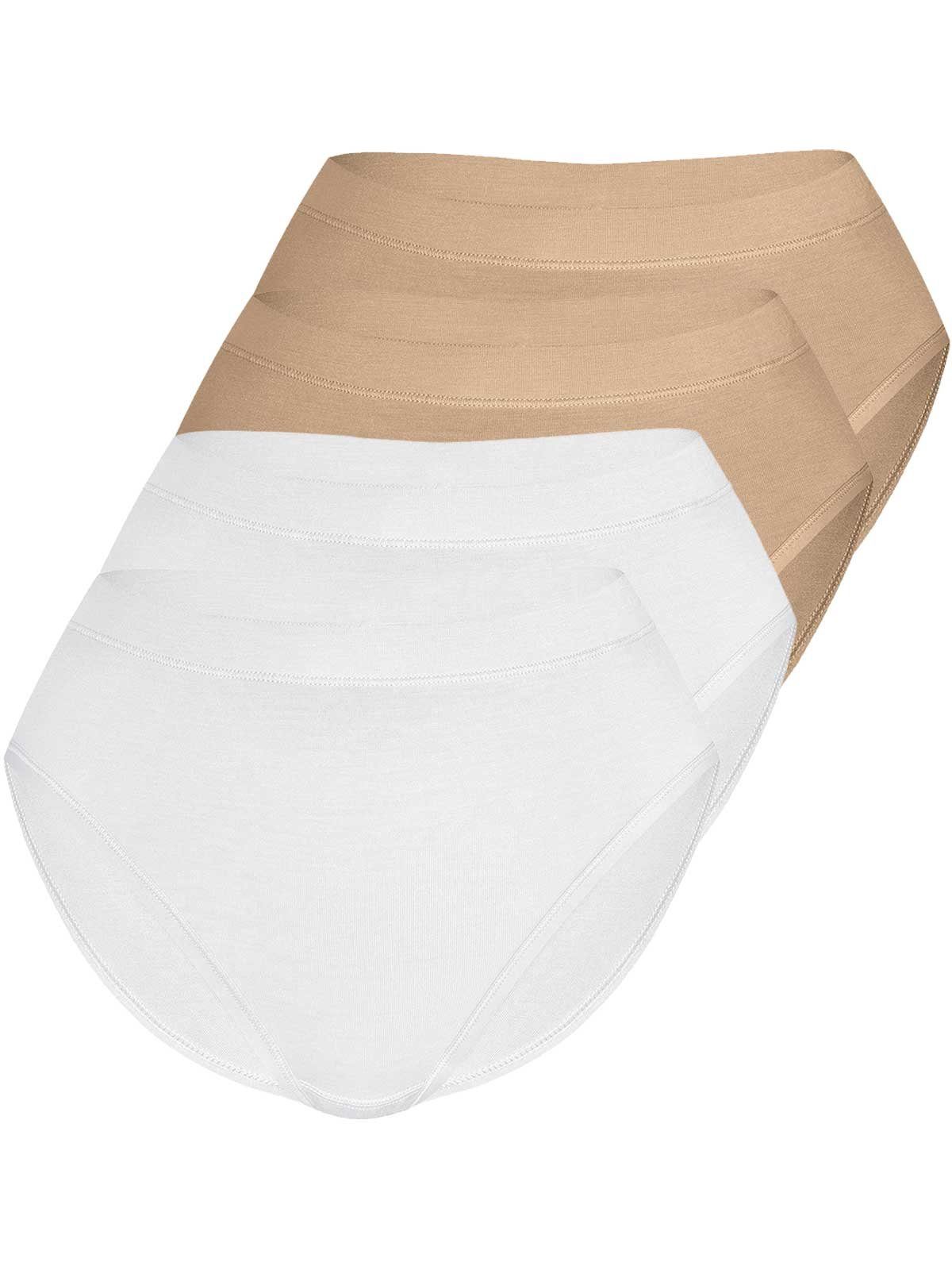 Sassa Bikinislip 4er Sparpack Slip Mini LOVELY SKIN (Spar-Set, 4-St) Zwickel