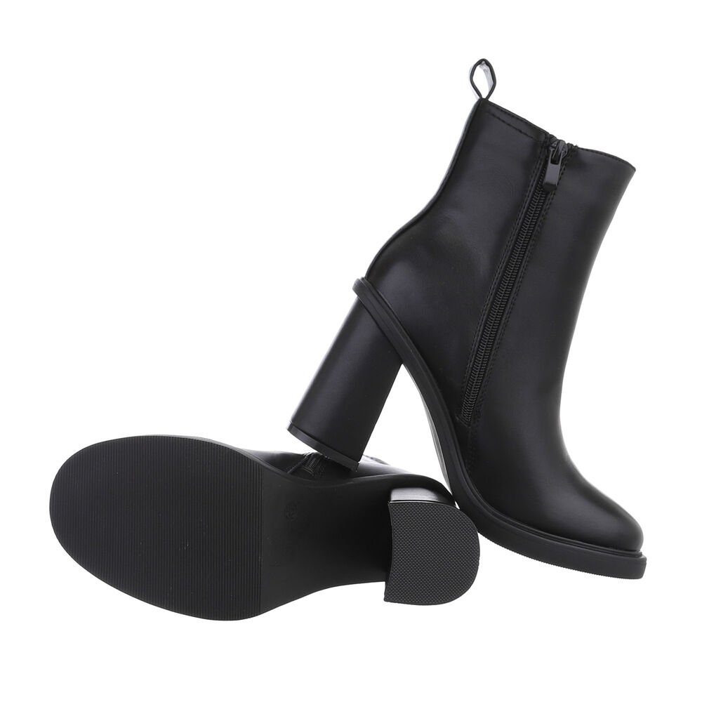 Ital-Design Damen Elegant High-Heel-Stiefelette (84906797) Blockabsatz günstig online kaufen
