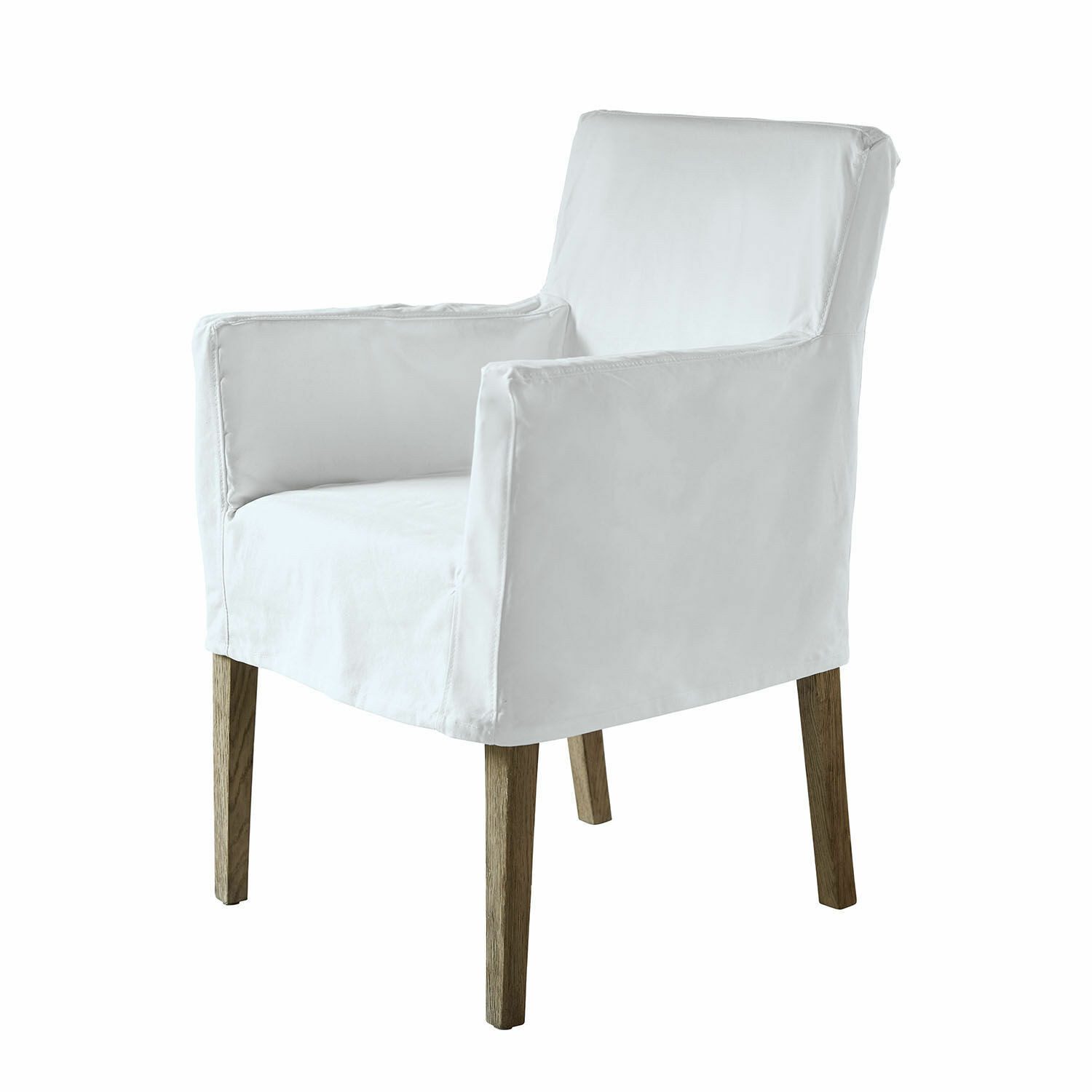 Mirabeau Esszimmerstuhl Stuhl Longhill weiß/braun