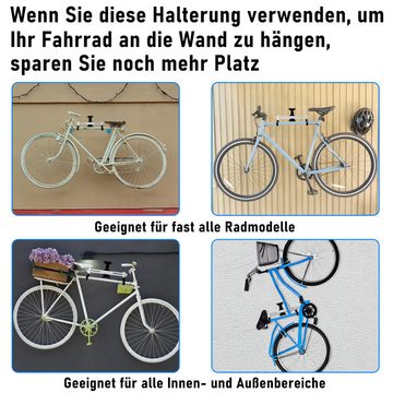 Clanmacy Fahrradwandhalterung Fahrrad Wandhalterung Klappbar Fahrradständer Wandhalterungen Metall, Verstellbar, 360° einstellbarer Winkel, faltbar