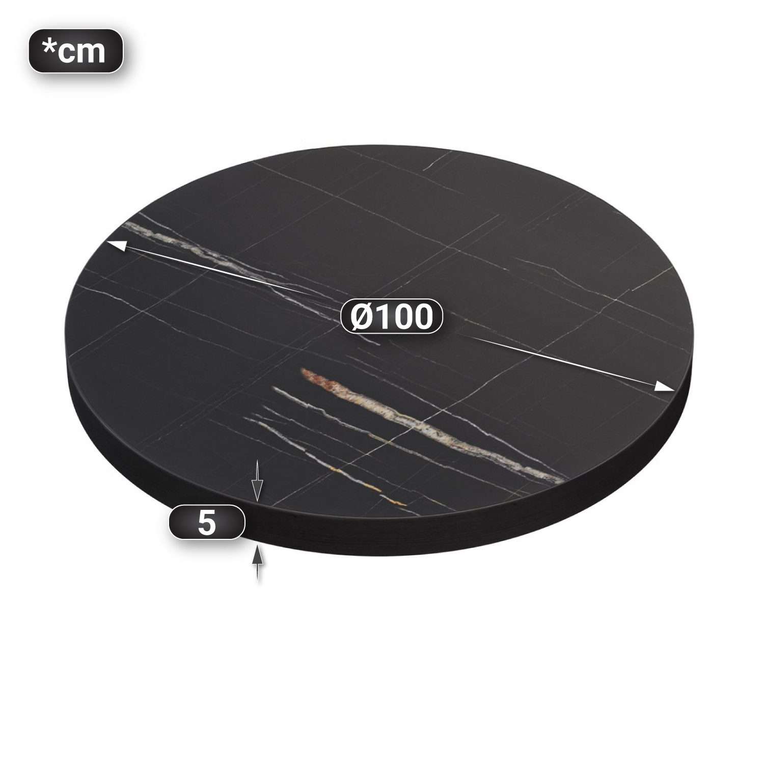 GGMMÖBEL Tischplatte BRASIL