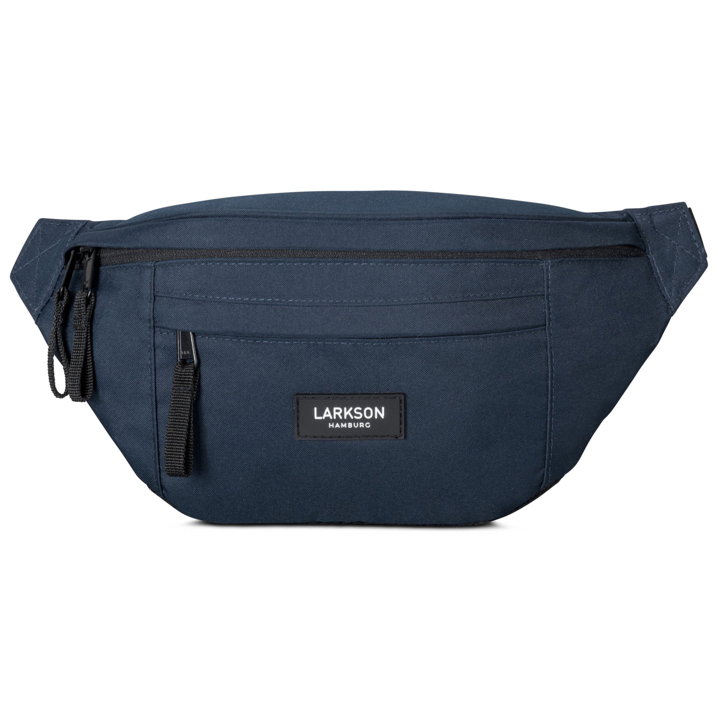 Bauchtasche Ole Wasserabweisend Bag Dunkelblau Fach, Gürteltasche großem Damen Hip mit Herren, LARKSON