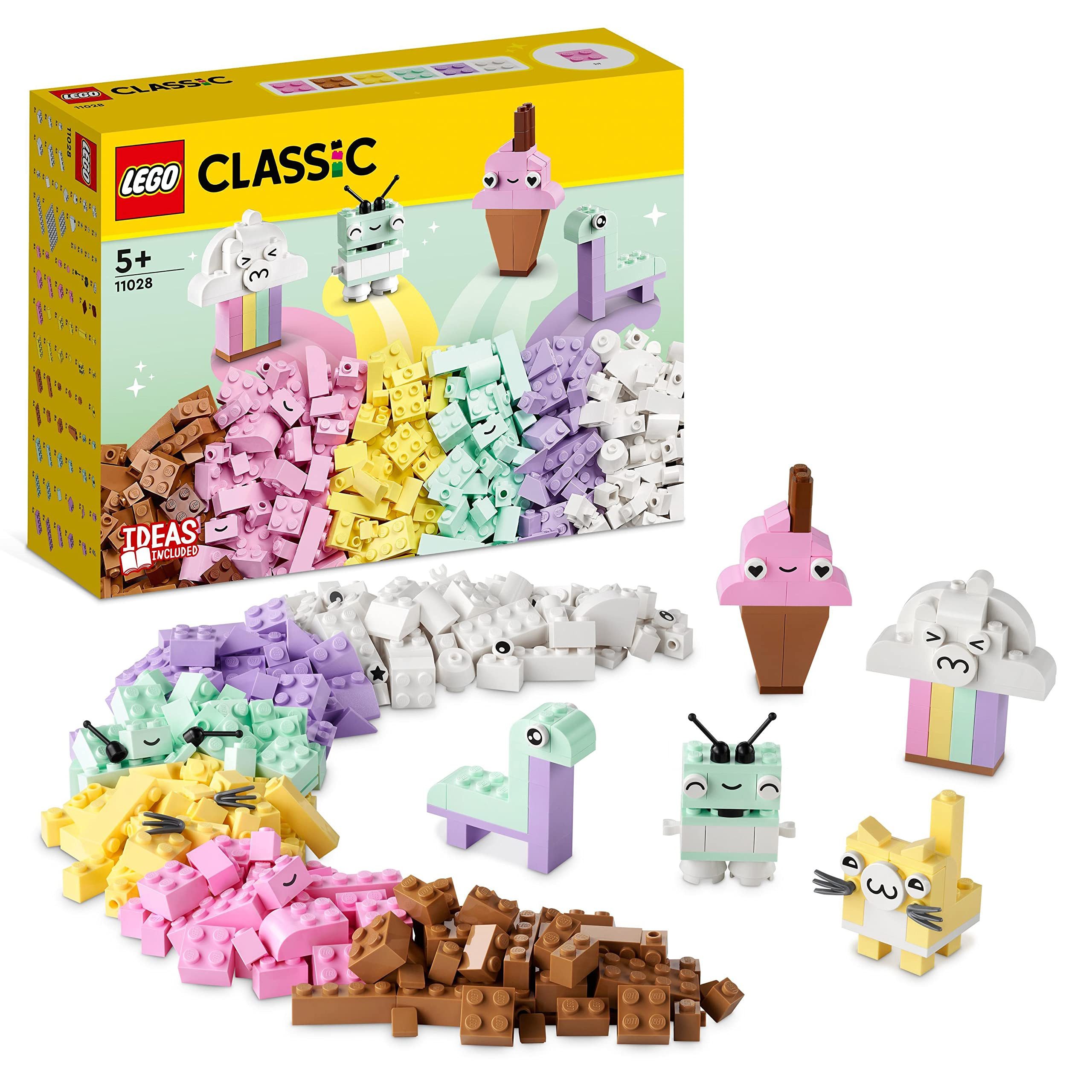 LEGO® Classic Pastell Kreativ-Bauset 11028 Konstruktions-Spielset, (333 St), 333-teiliges LEGO Bauset