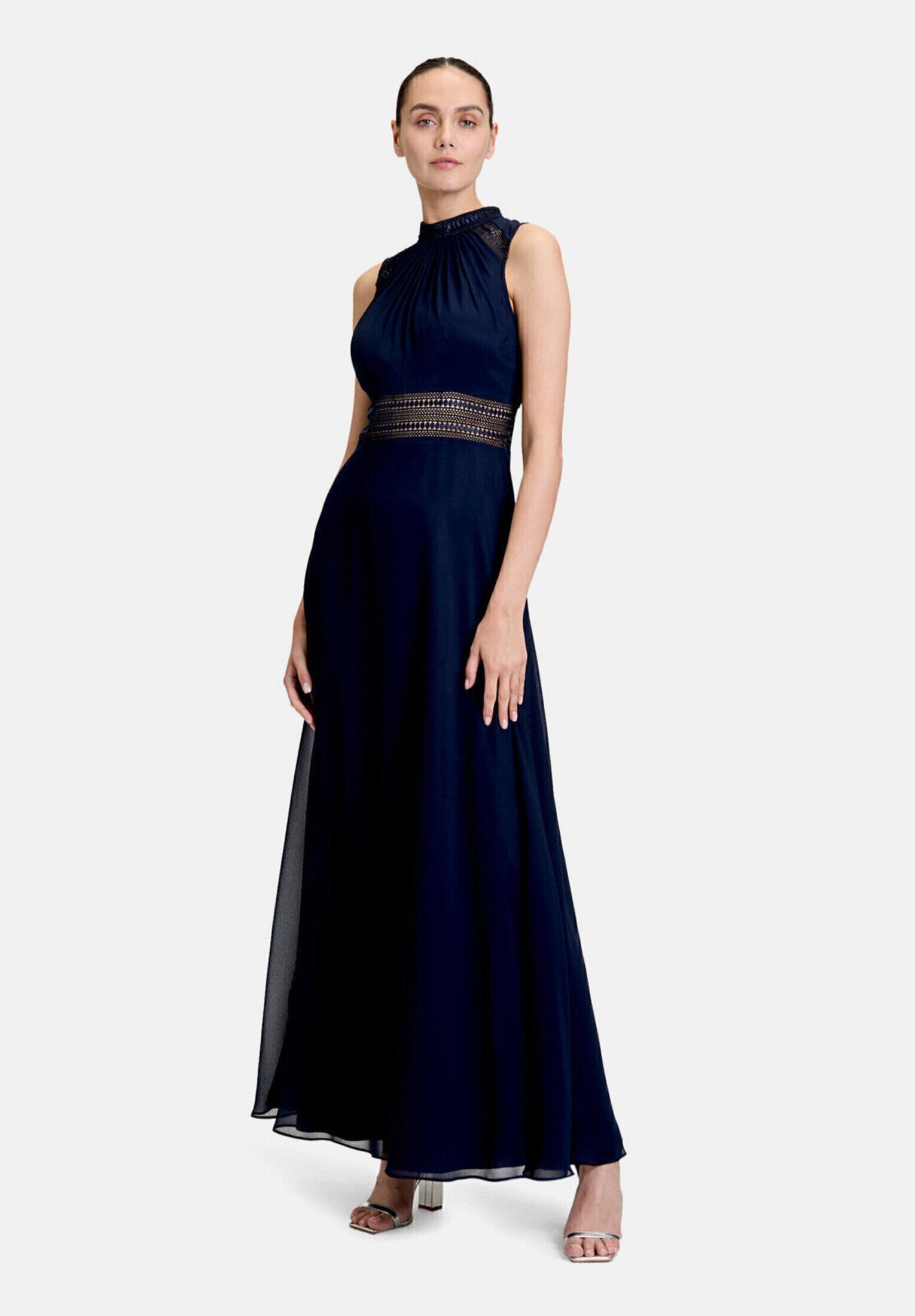 Vera Mont Abendkleid Damen rückenfrei Aufgesteppte Bänder