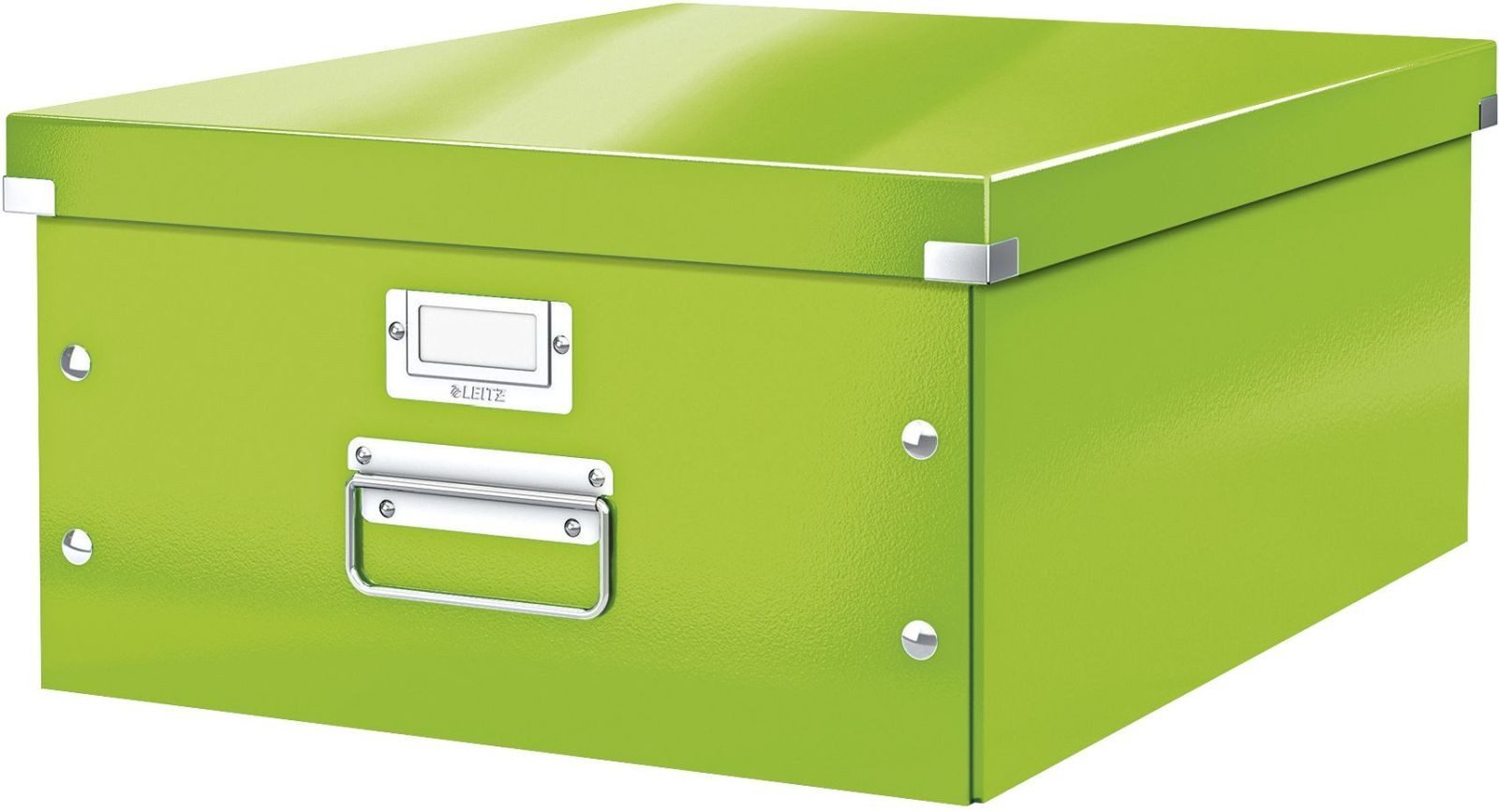 Aufbewahrungsbox Ablagebox Click & Store Wow A3 Graukarton grün (6 Stück)