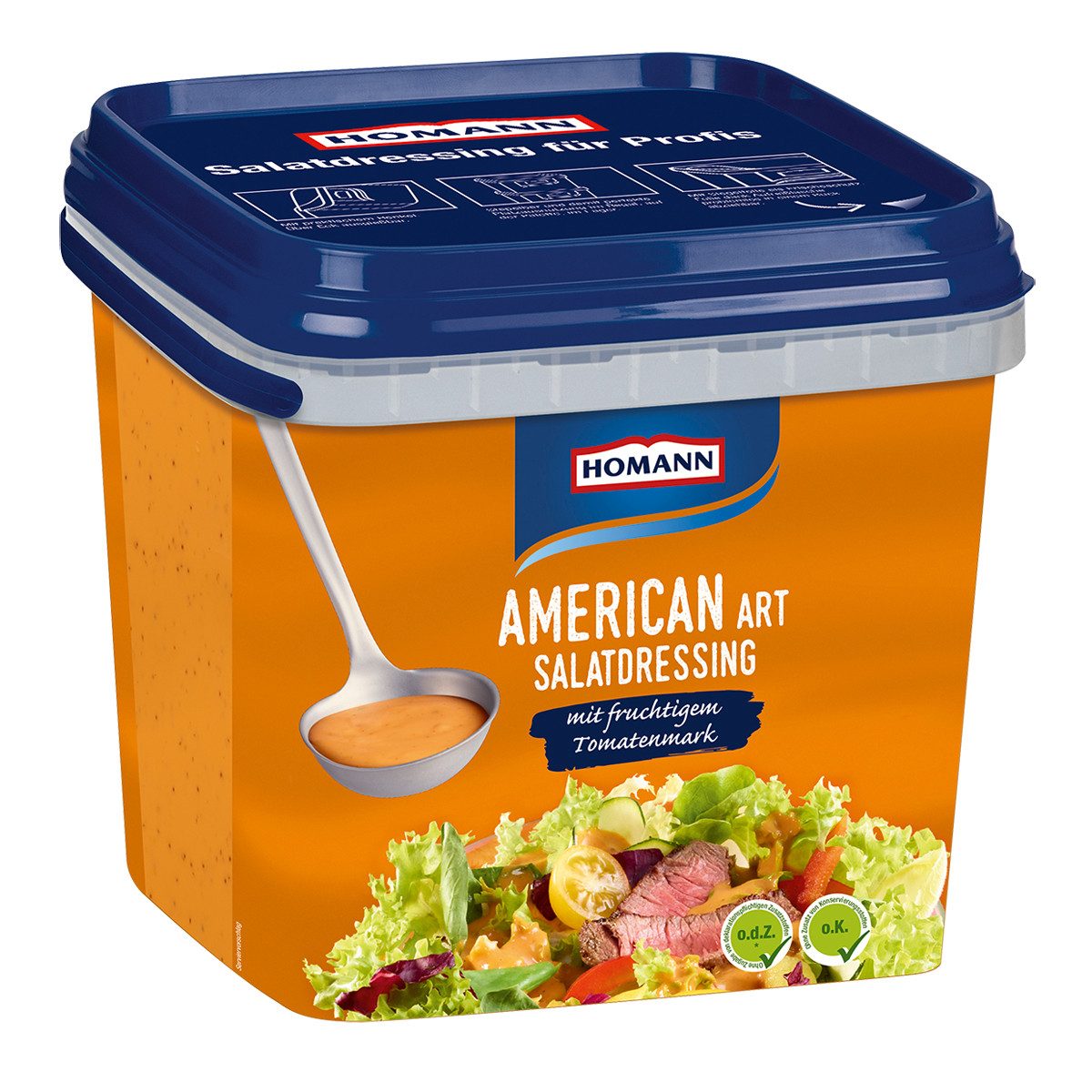 Homann Saucen, Homann American Art Dressing cremig wuerzig im Grossgebinde 4000ml