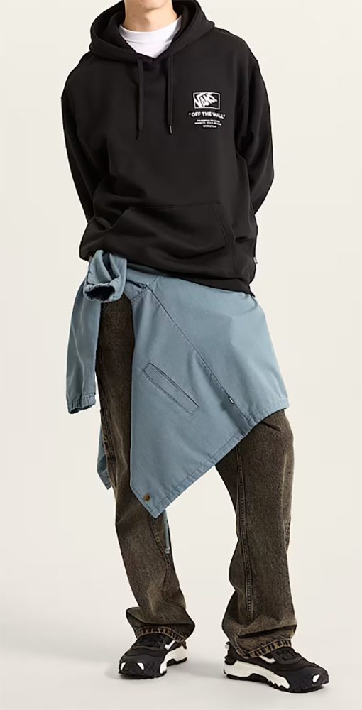 Vans Kapuzensweatshirt STACKED HI PULLOVER sportlicher Schnitt, mit Kapuze und Kordelzug, mit Kängurutasche