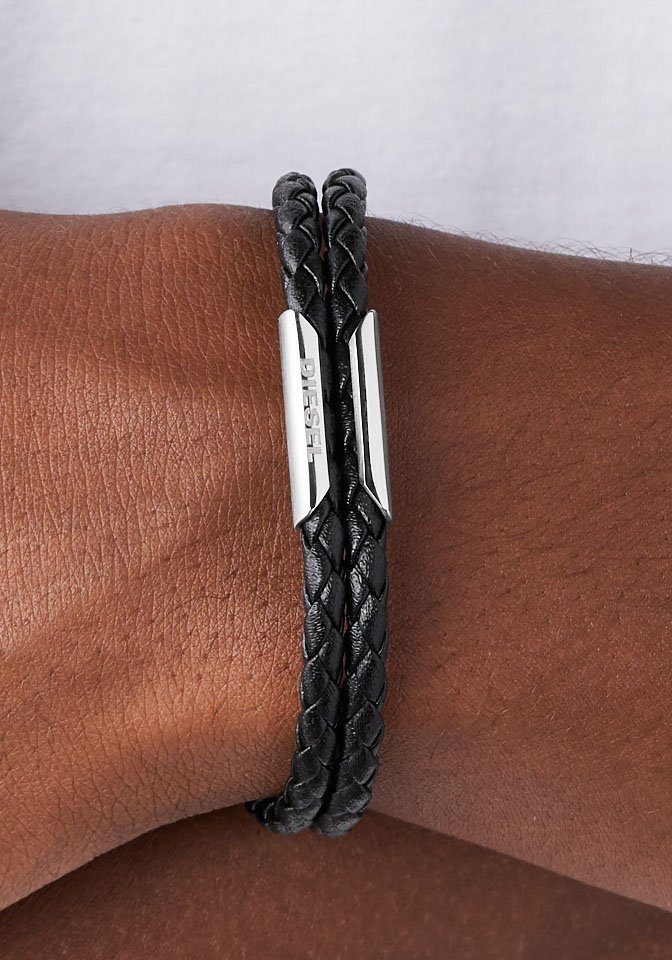 Diesel Armband Schmuck Edelstahl Armschmuck Lederarmband günstig online kaufen
