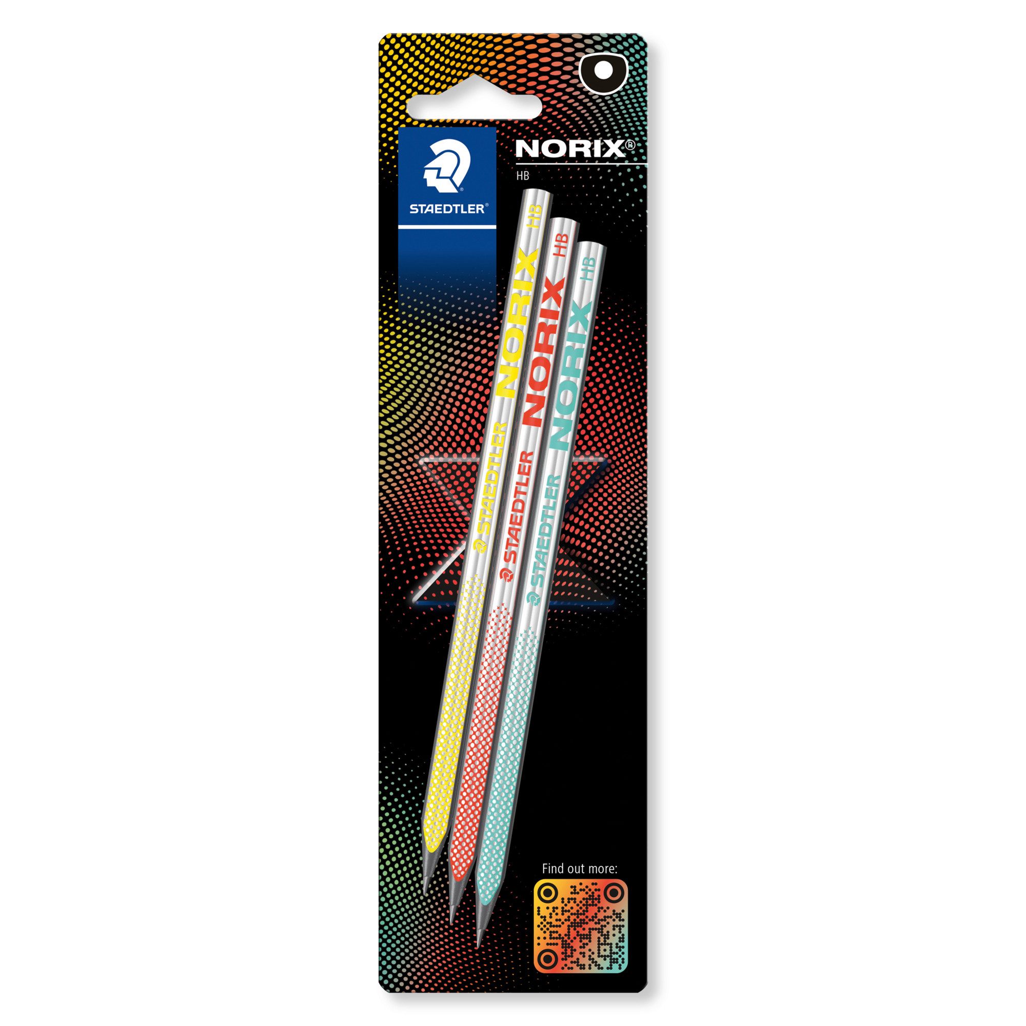 STAEDTLER Bleistift Bleistift NORIX HB BK 181-HBBK3 3 Stück