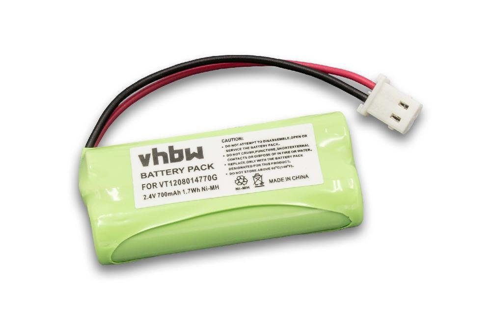 vhbw kompatibel mit Motorola MBP20, MNP28, MBP161, MBP161TIMER Akku NiMH 700 mAh (2,4 V)