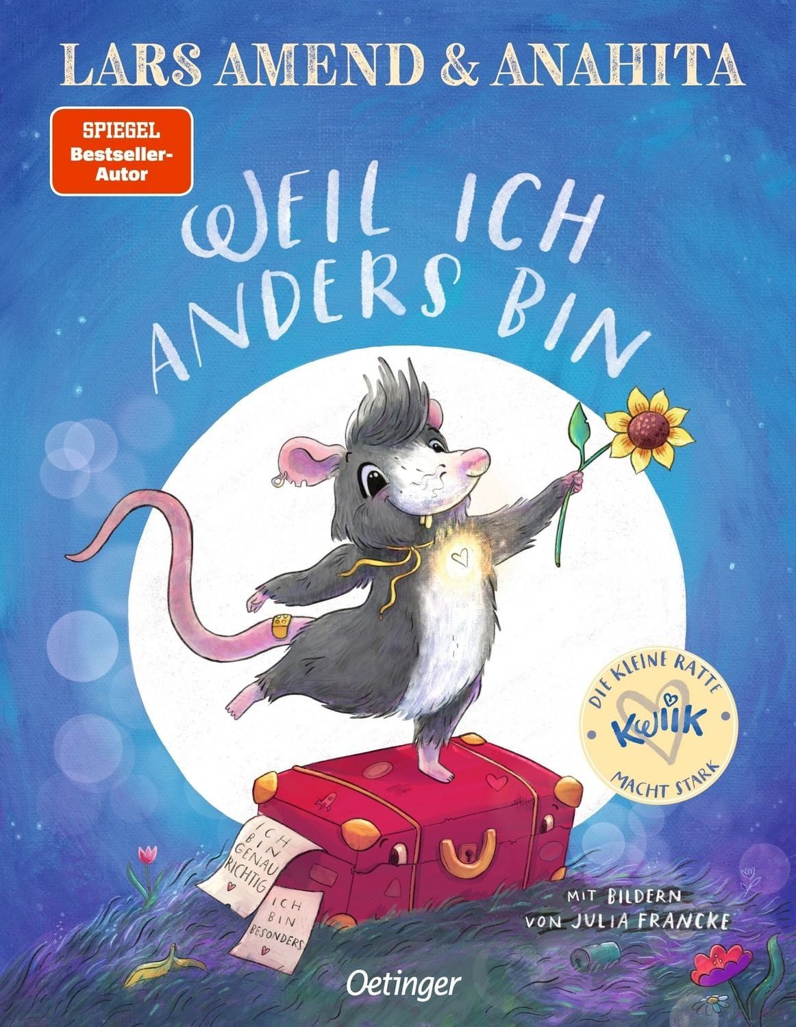 Kinderbuch Die kleine Ratte Kwiik macht stark. Weil ich anders bin Anahita, Lars Amend