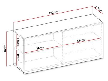 MIRJAN24 Hängeschrank Teen Flex 1D TF-12 (mit Klappe) mit Gasdruckfedern