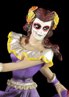 Figuren Shop GmbH Fantasy-Figur Flamenco Tänzerin - Day of the Dead - Lila - Fantasy Deko