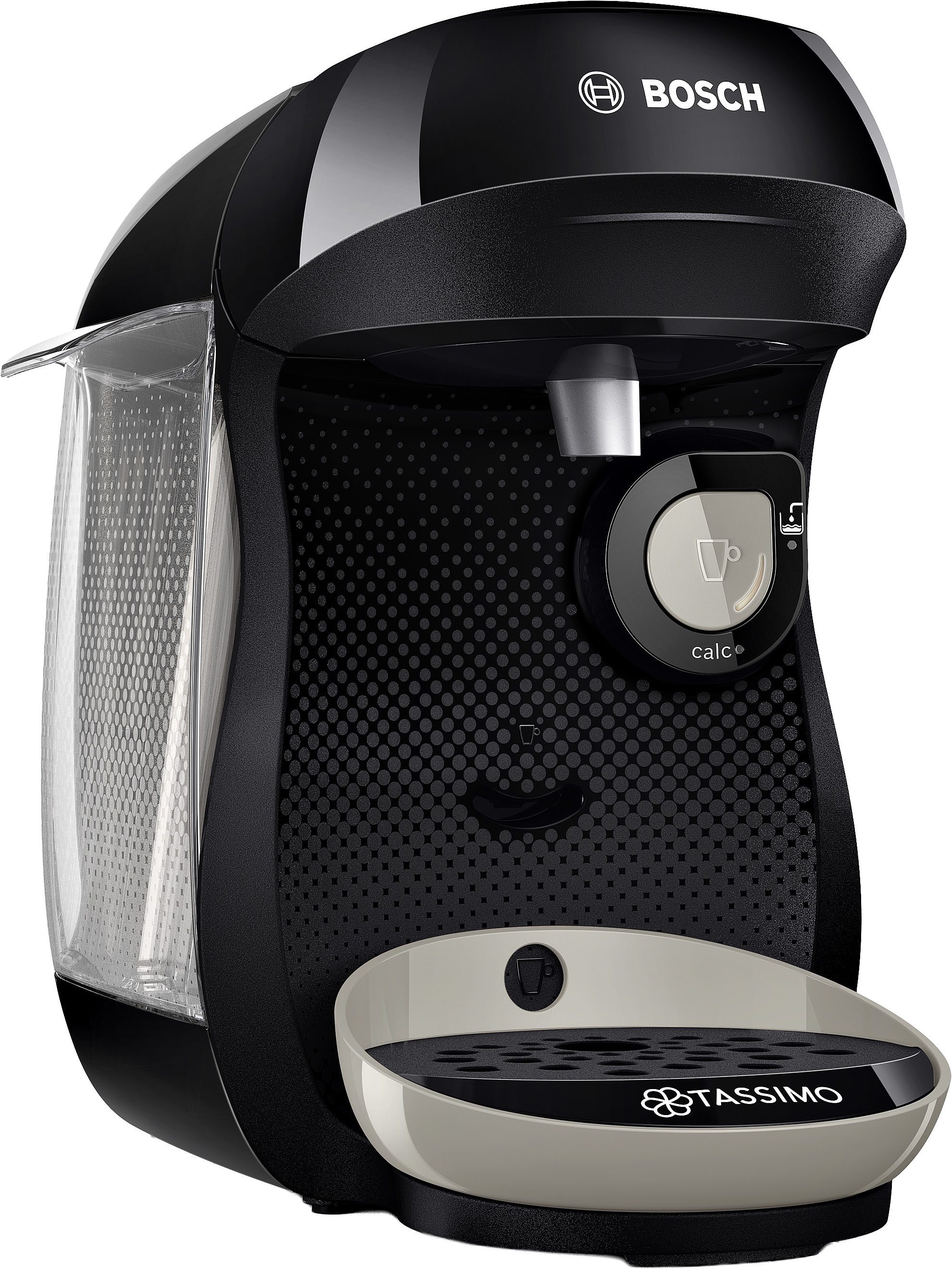 TASSIMO Kapselmaschine Tassimo happy friendly TAS109E, über 70 Getränke, platzsparend, geeignet für alle Tassen, Wassertank 0,7 L, schwarz