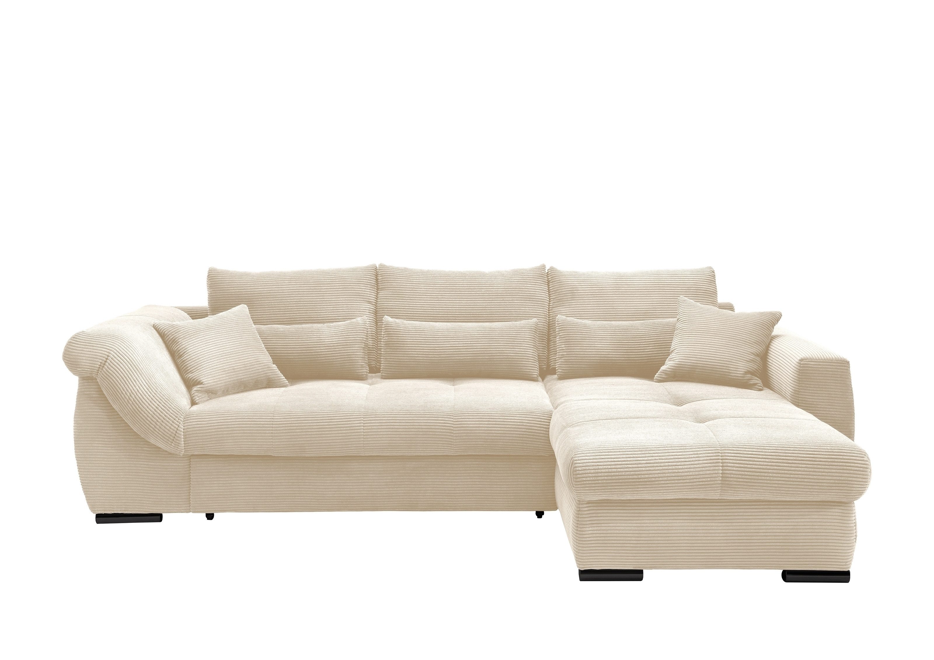 freiraum Polsterecke Felicia, in beige, Cord - 302x89x188cm (BxHxT)